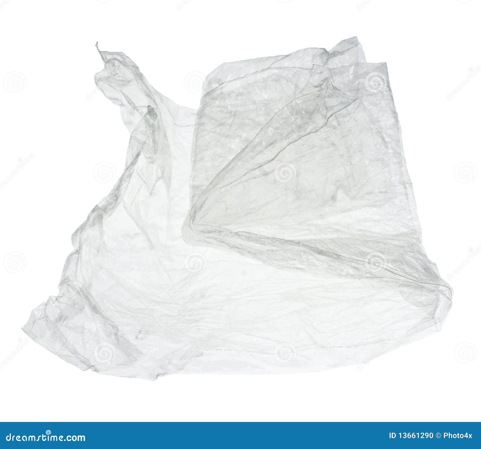 Crumpled cellophane stock photo. Image of thin, isolated 13661290
