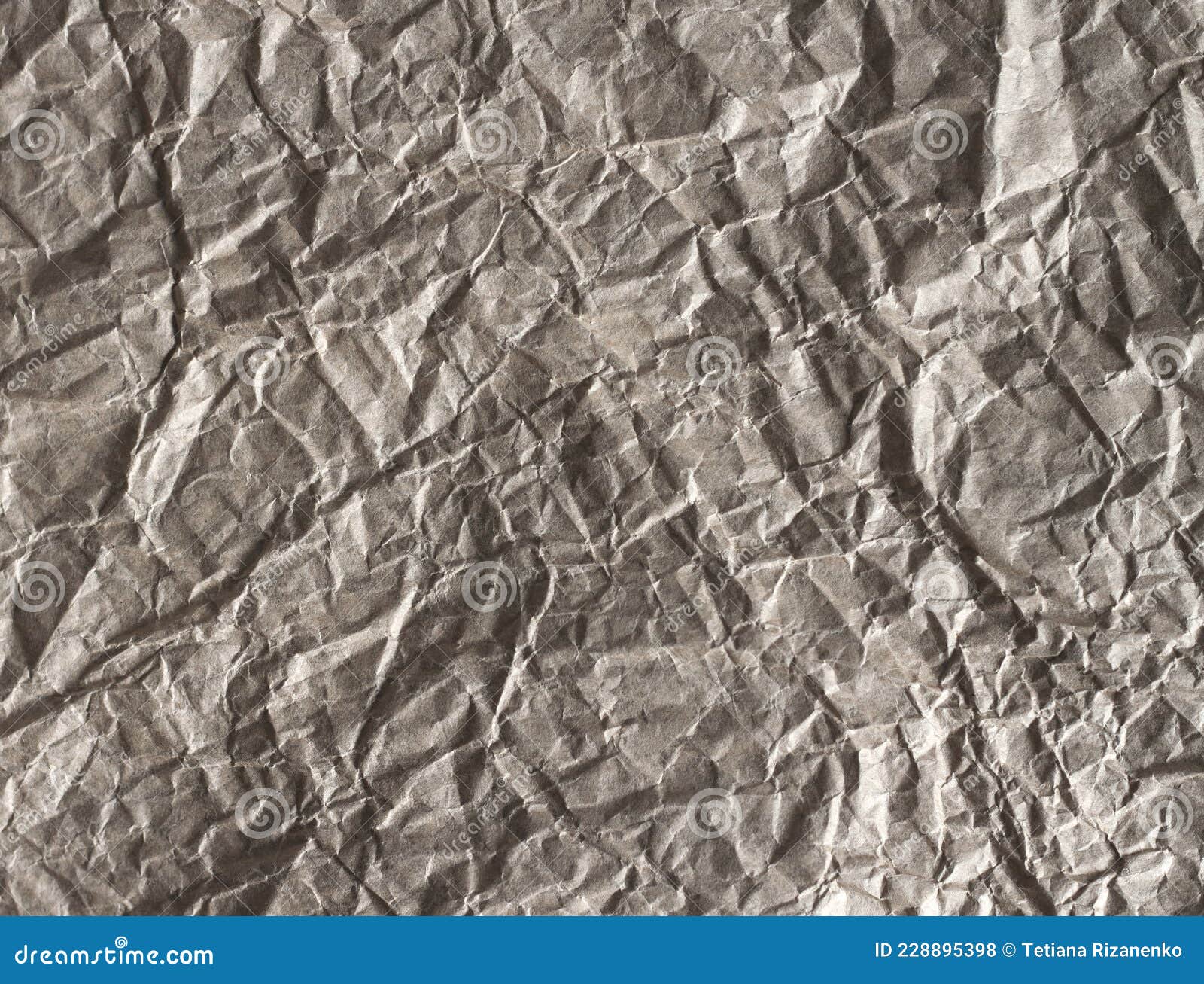 crumpled craft paper background