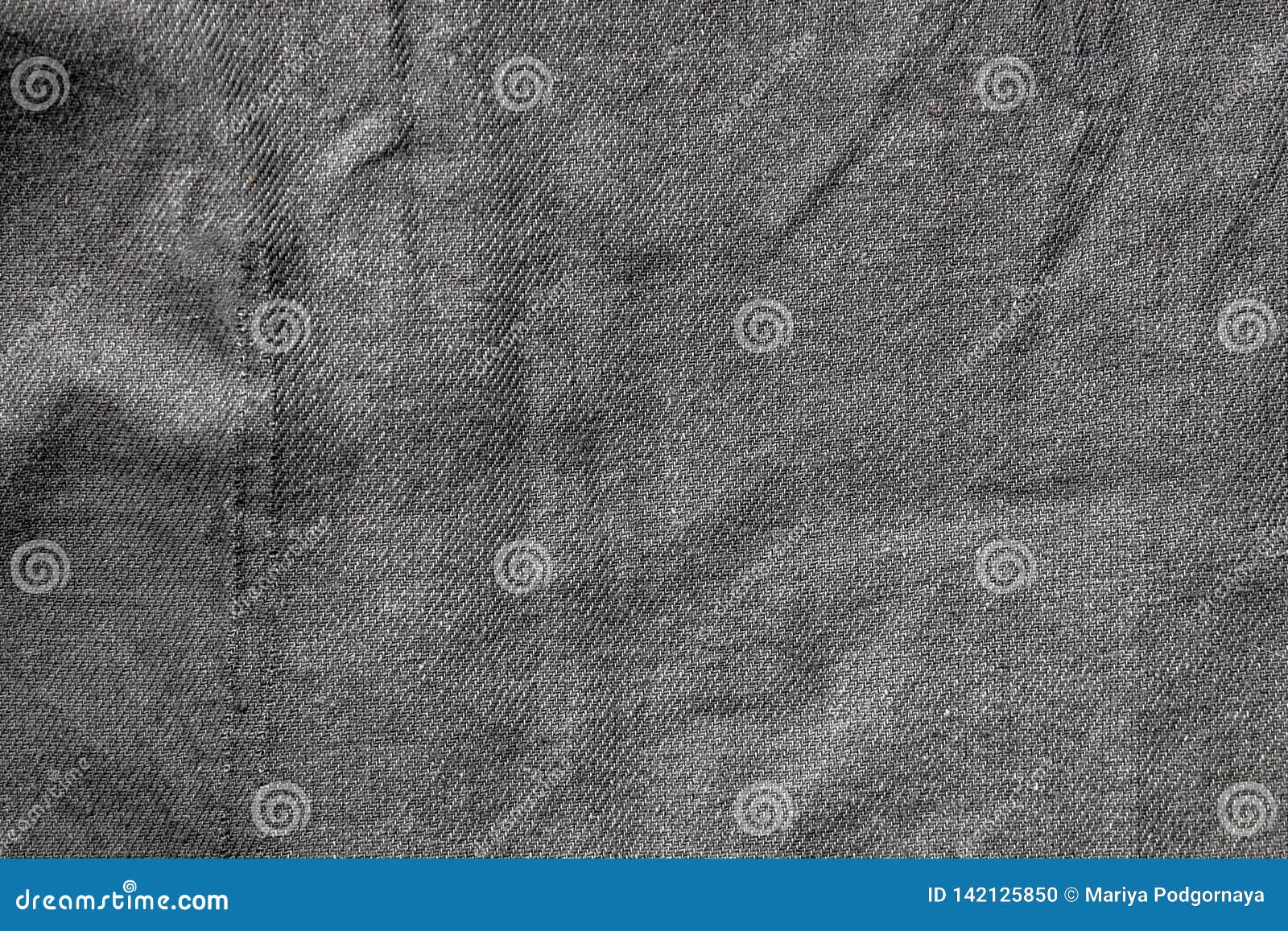 Crumpled Dark Gray Fabric Texture As Background Stock Photo - Image of ...