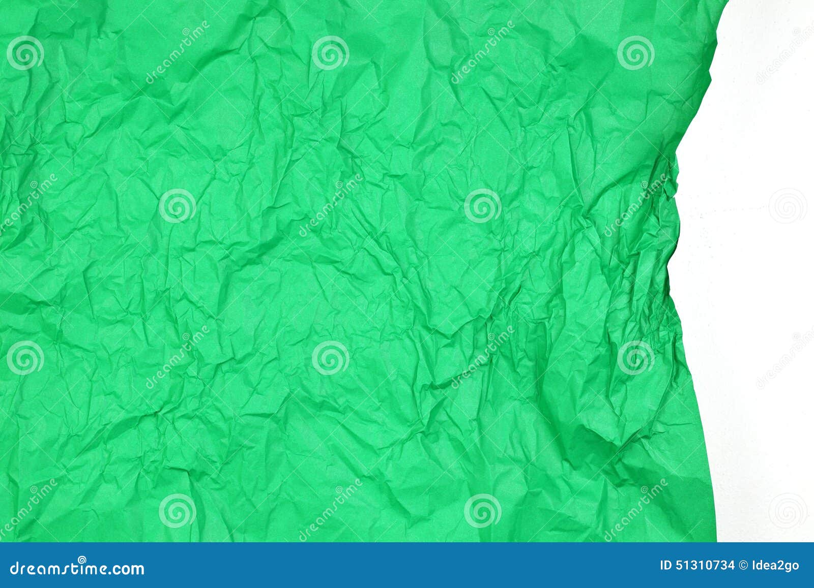Crumpled Green Paper with White Space Stock Photo Image of grungy