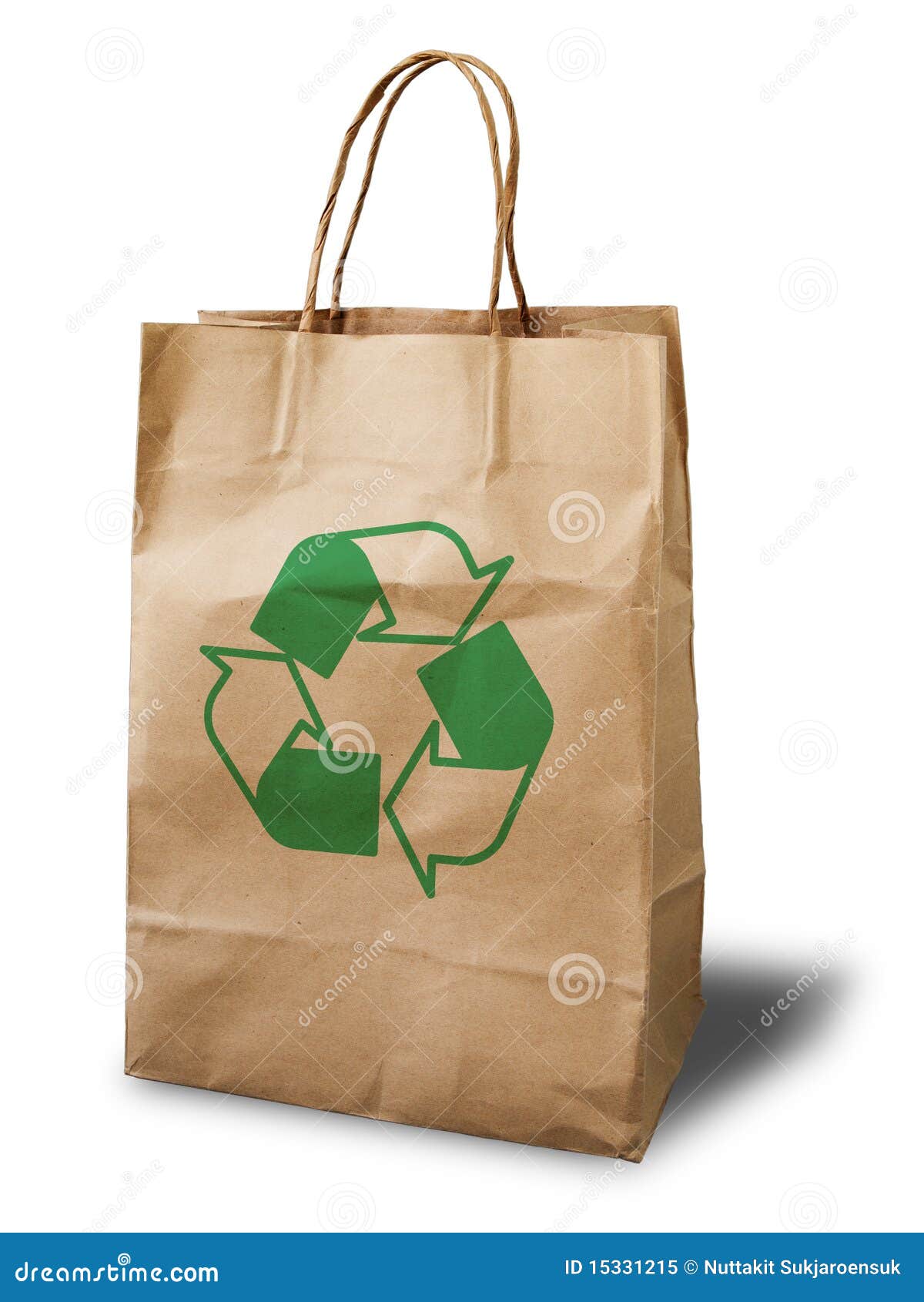 Crumpled paper bag stock image. Image of package, still - 15331215