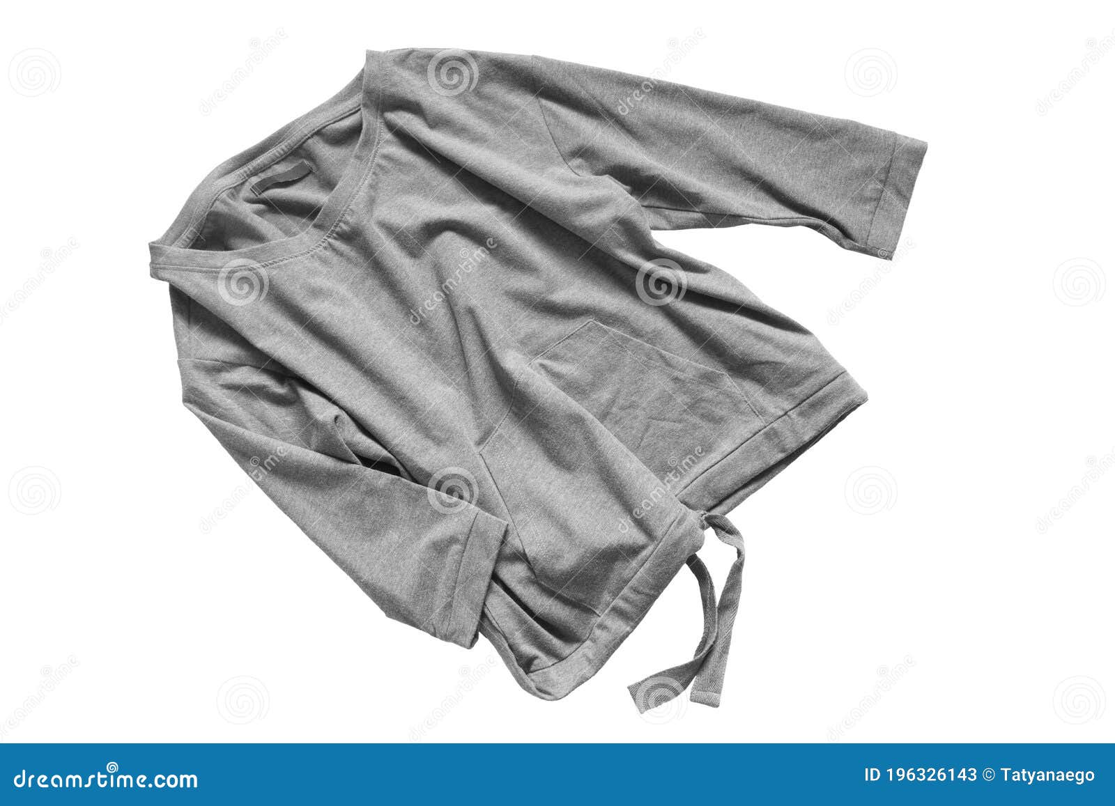 Crumpled Sweatshirt Isolated Stock Image - Image of grey, crumpled ...