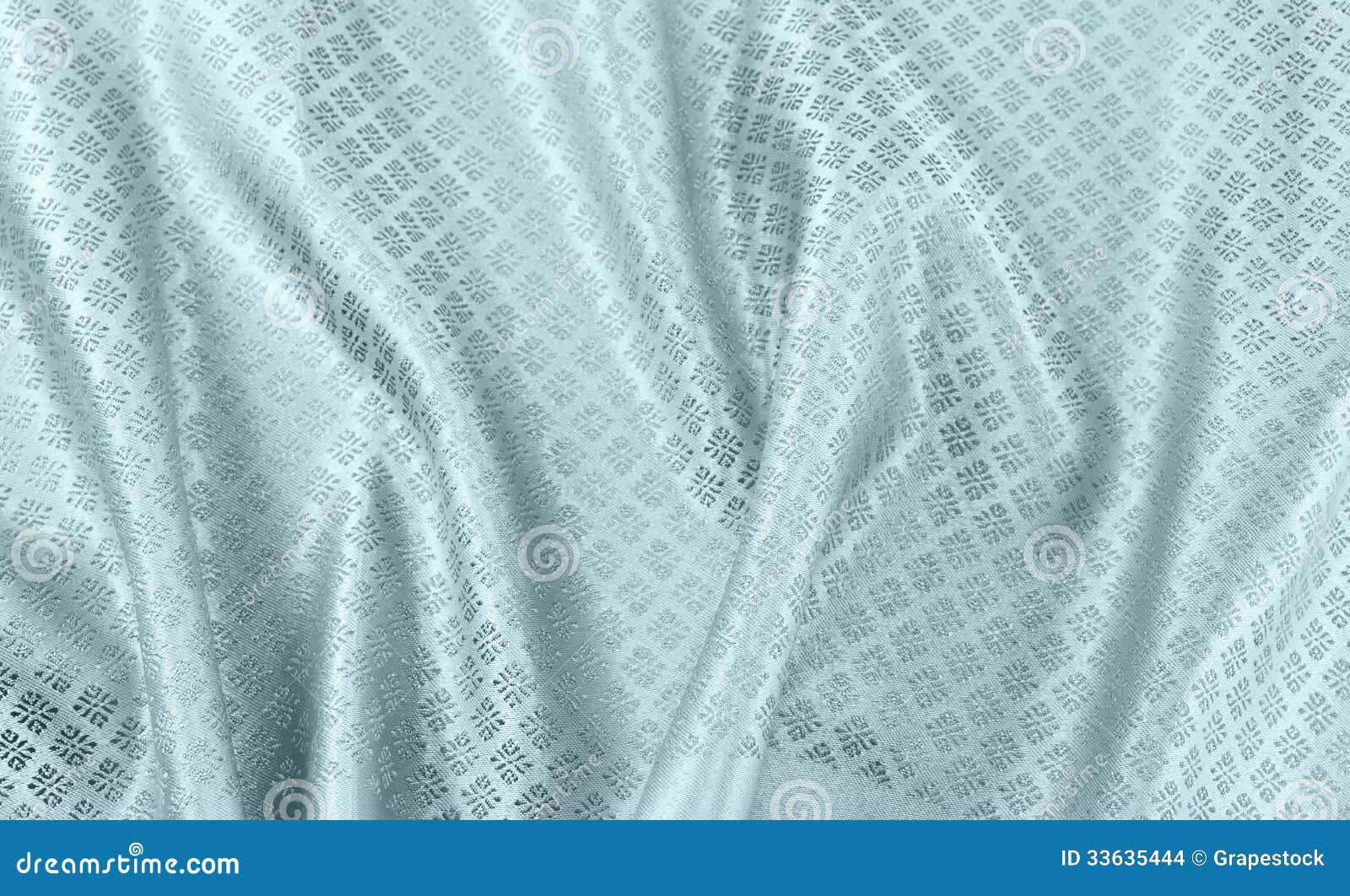 Crumpled thai silk fabric textured background