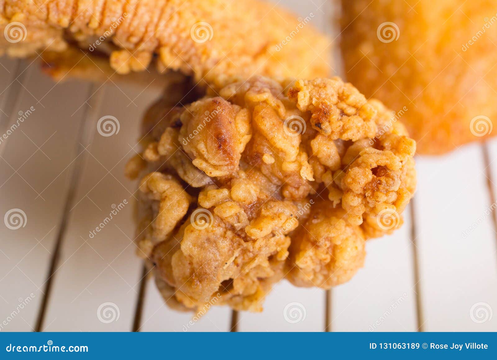 Crispy Fried Chicken on a Wire Rack Stock Image Image of ingredient, culture 131063189