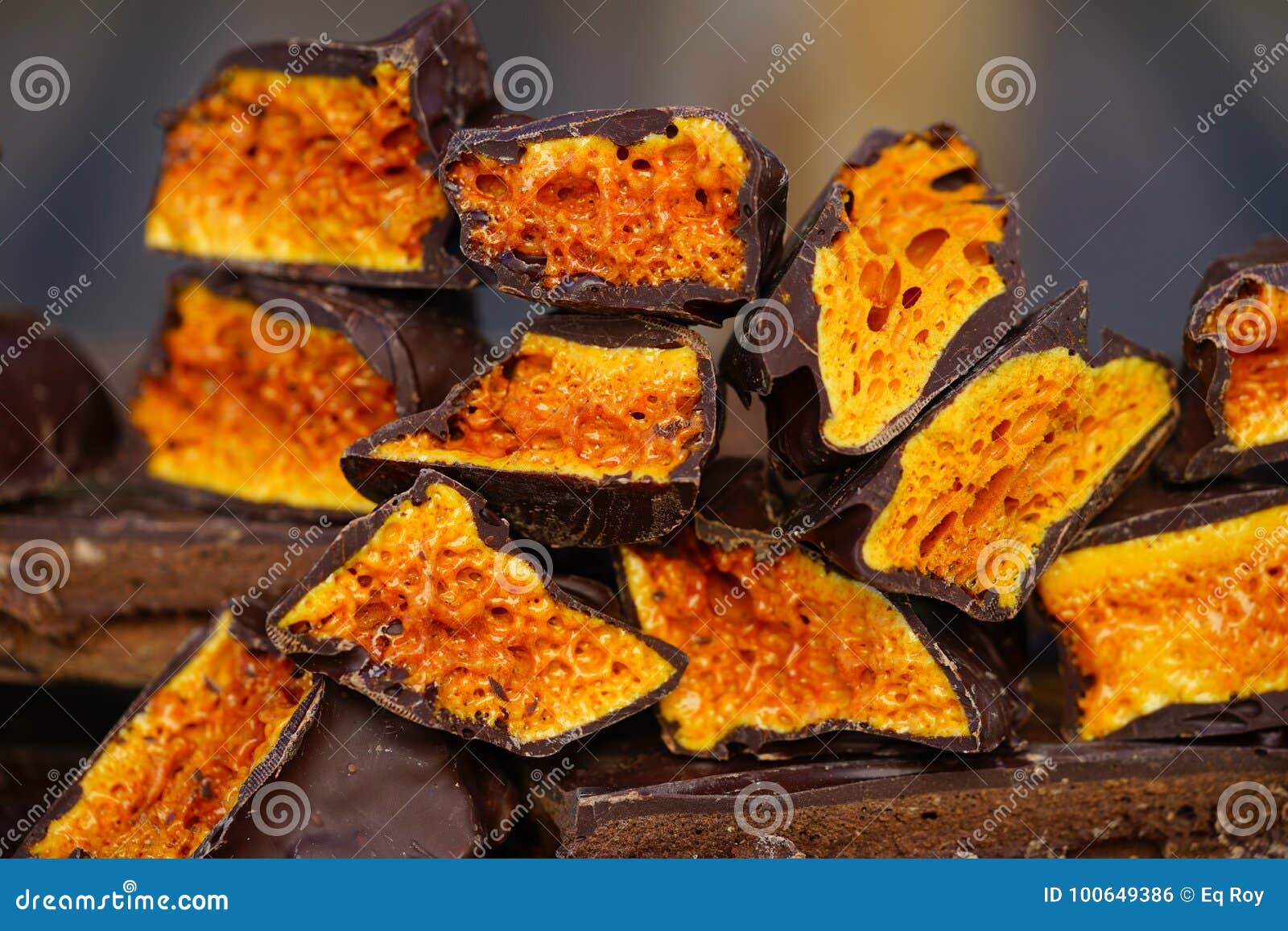 Crunchy Candy Chocolate Stock Photo Image of chocolate