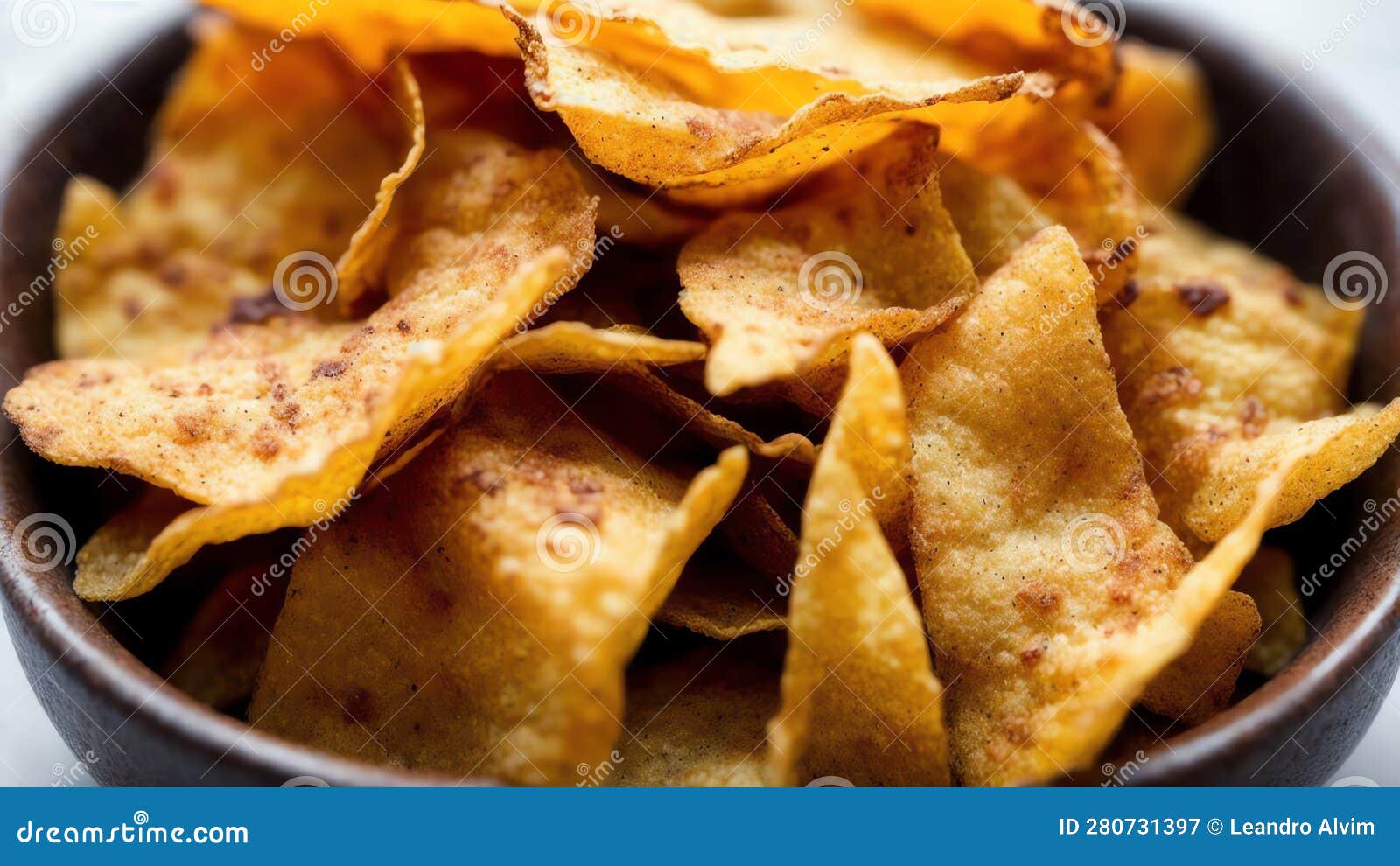 Crunchy Potato Chips for Movie Night.AI Generated Stock Illustration