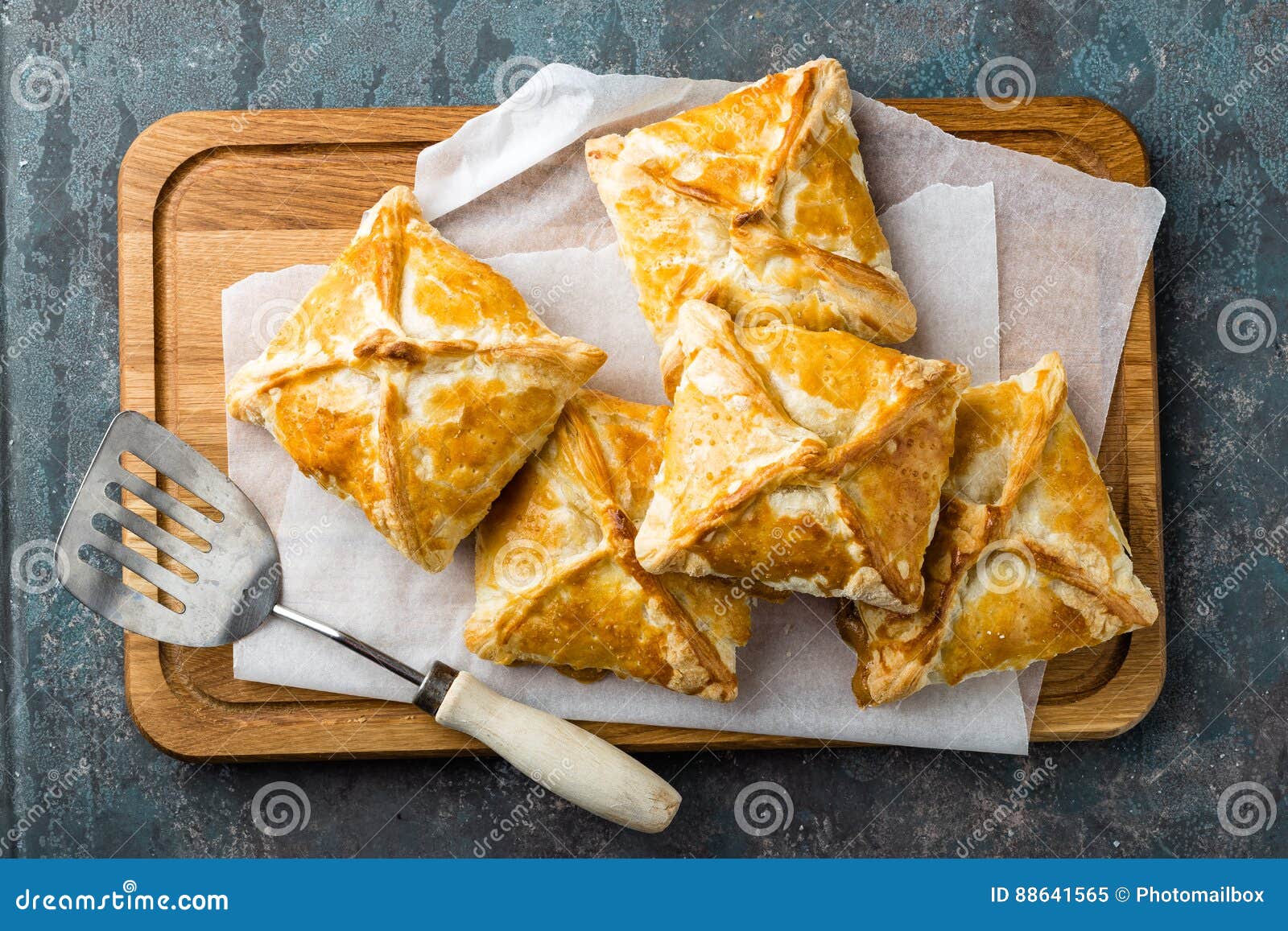 Crunchy Puff Pastry Pies, Homemade Baking Stock Image - Image of cooked ...