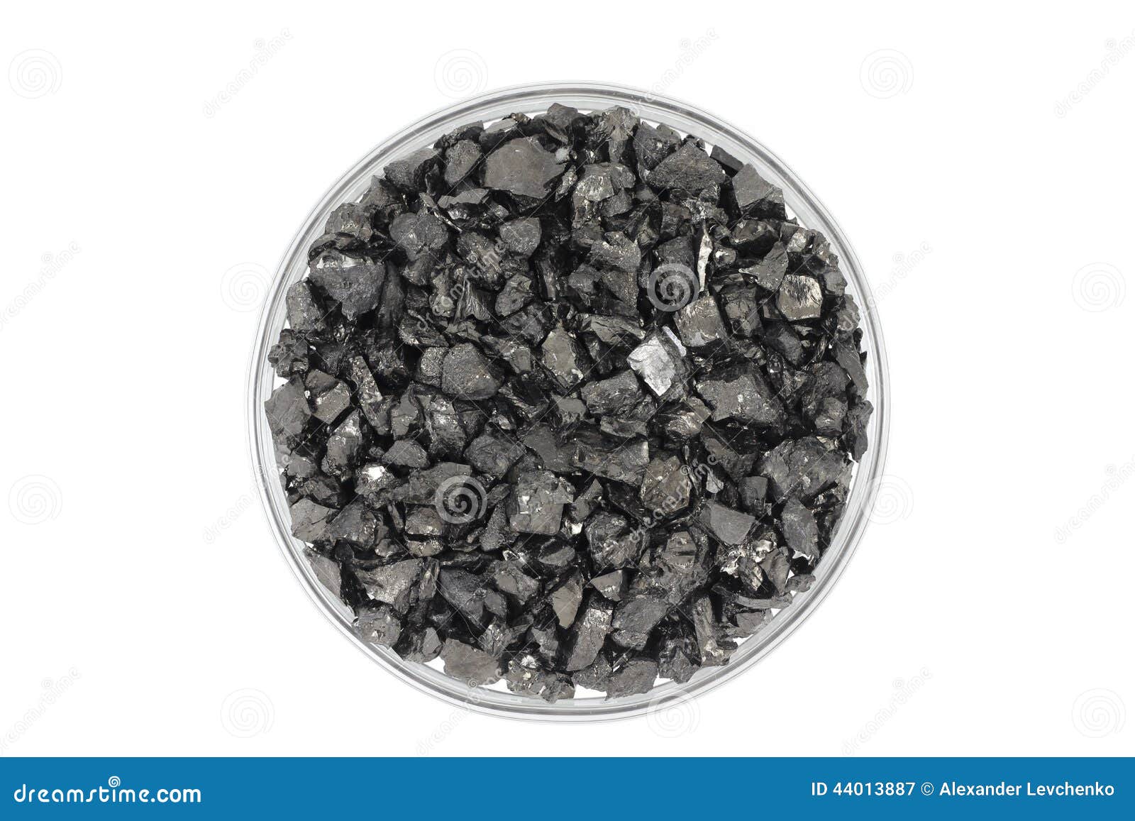 Crushed coal in a glass stock image. Image of white, coal 44013887