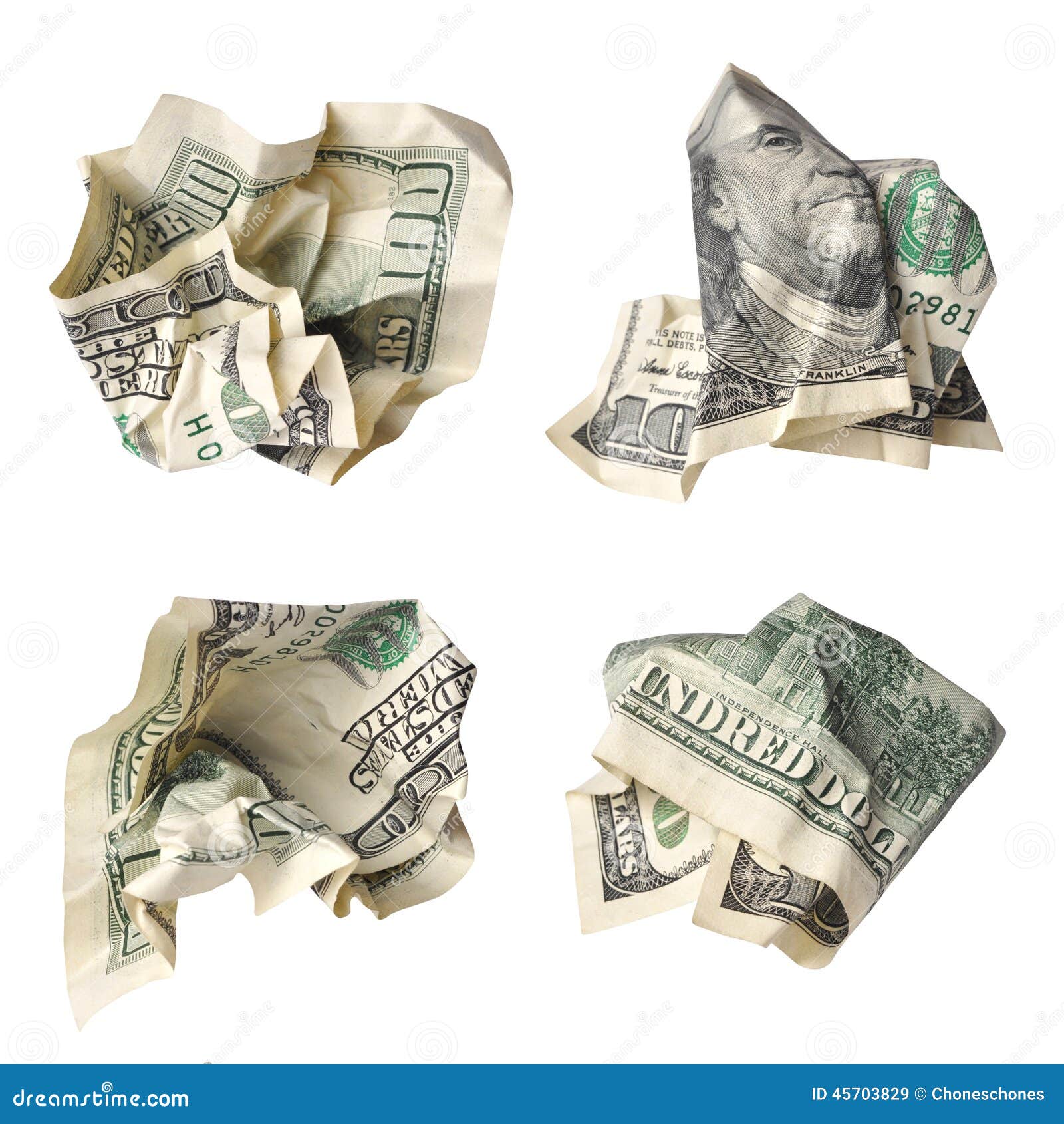 Crushed dollars stock image. Image of paper, earnings 45703829