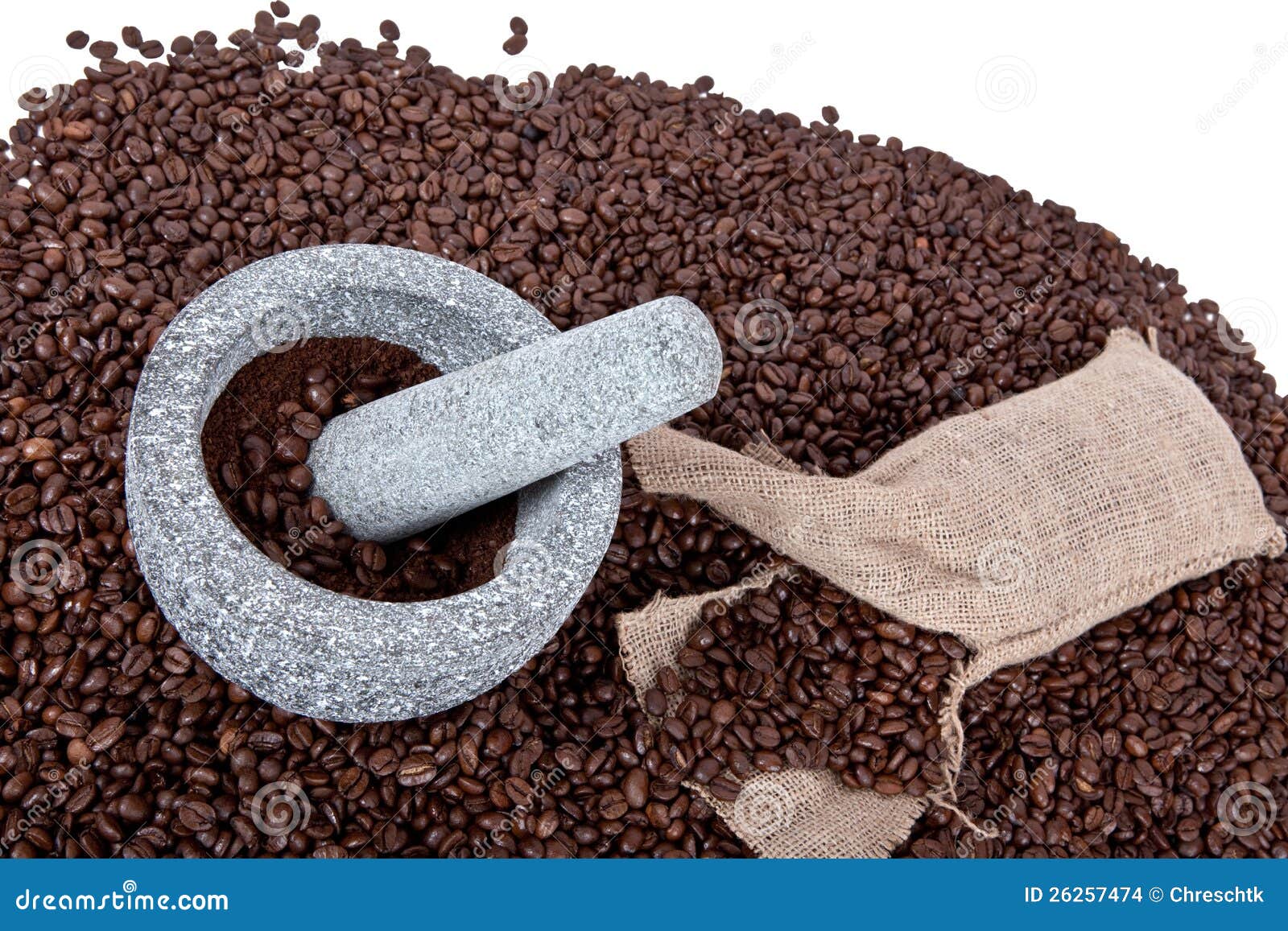 Crushing the beans stock photo. Image of crush, break 26257474