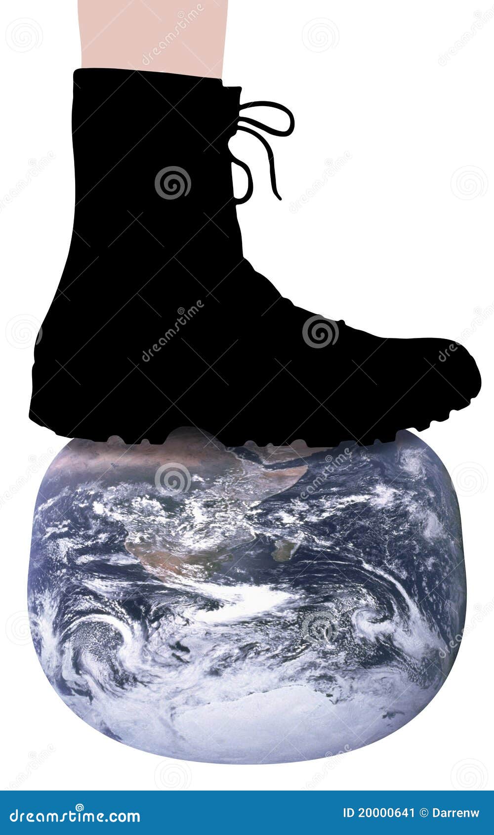 Crushing the Earth stock illustration. Illustration of world 20000641