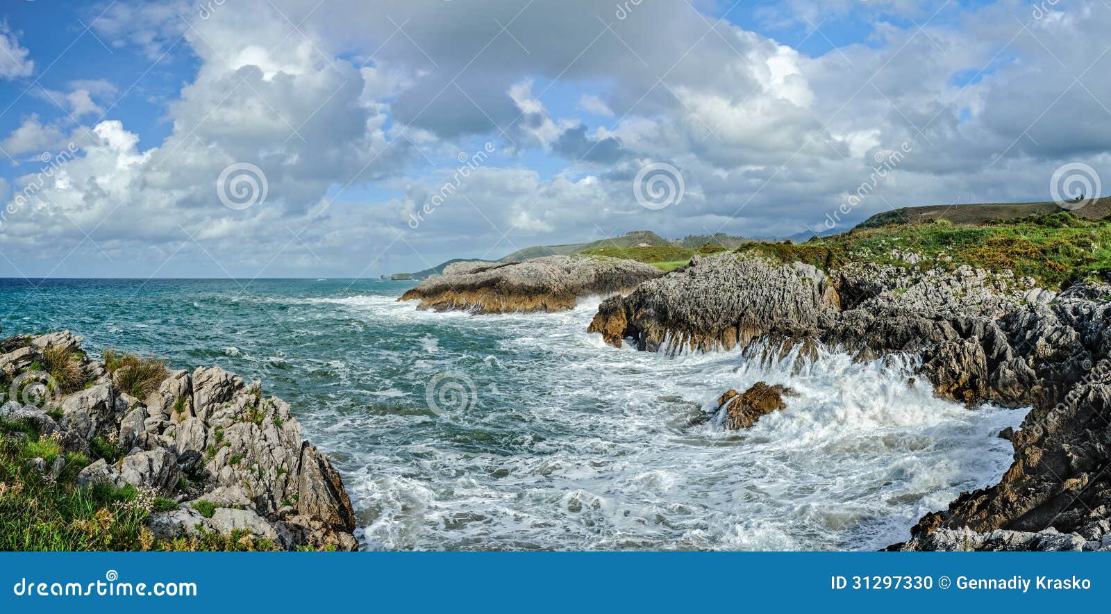 crushing waves of the cantabrian sea b