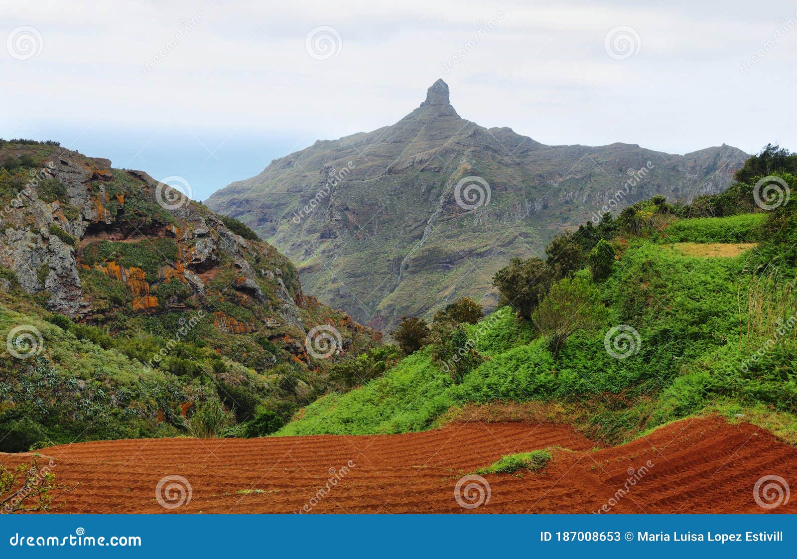 cruz de taborno peak in the anaga mountains, tenerife, canary islands