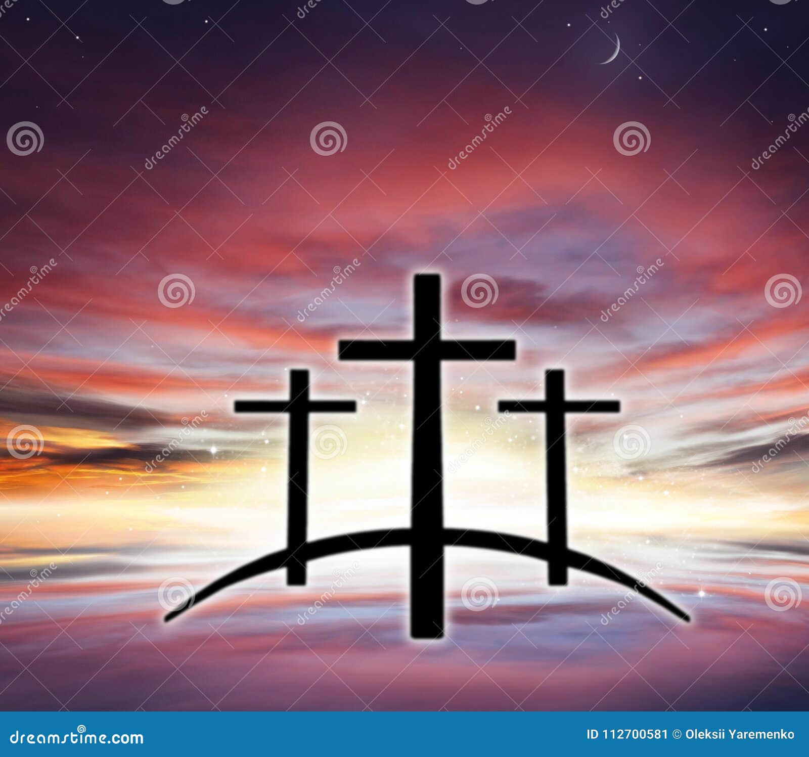 Cruz Del ` S De Dios Luz En Cielo Oscuro Fondo De La Religión Imagen de  archivo - Imagen de calidad, nubes: 112700581