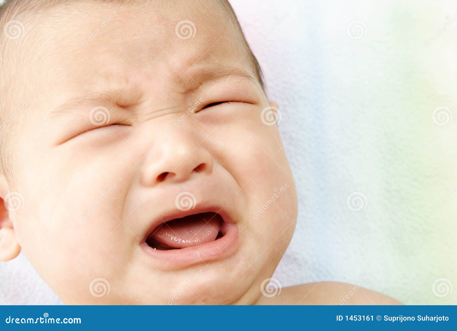 Crying baby stock image. Image of sadness, family, child 1453161