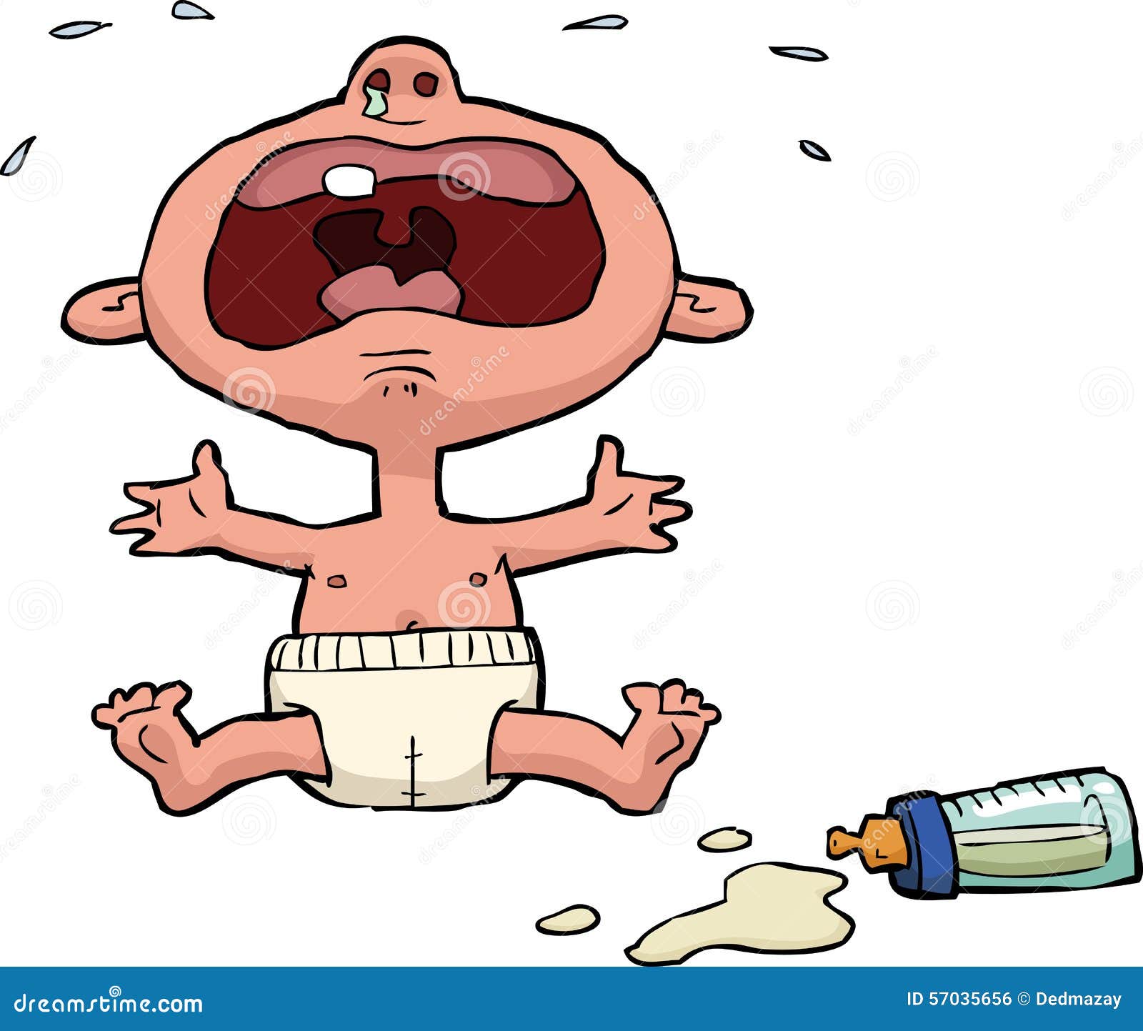 baby crying for milk