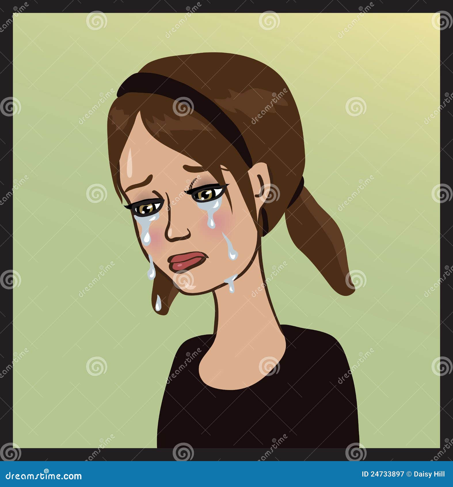 clipart of girl crying - photo #40