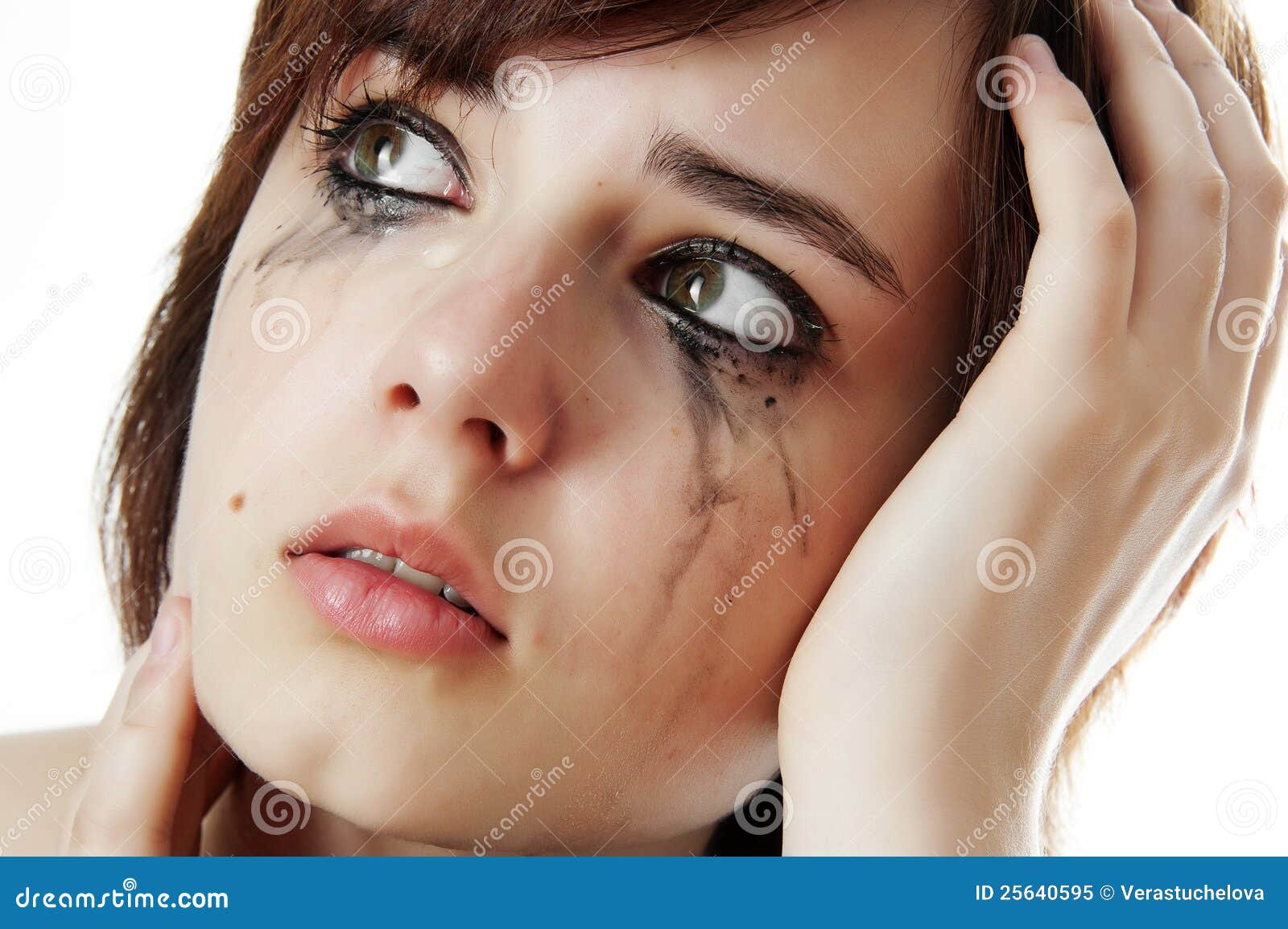 Crying girl stock image. Image of care, soft, allergies - 25640595