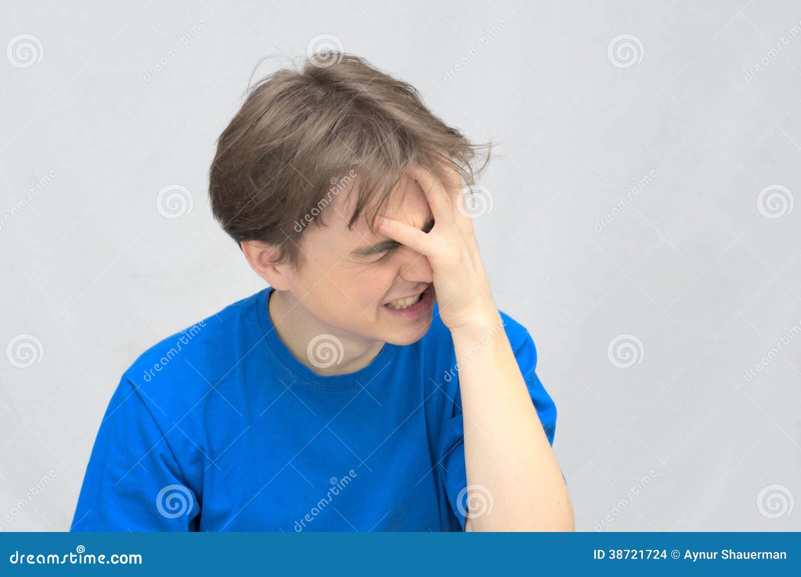 Crying Man stock photo. Image of despond, problem, caucasian 38721724