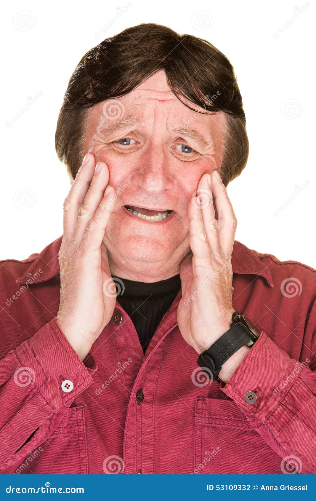 Crying Man stock photo. Image of frightened, mature, crying 53109332
