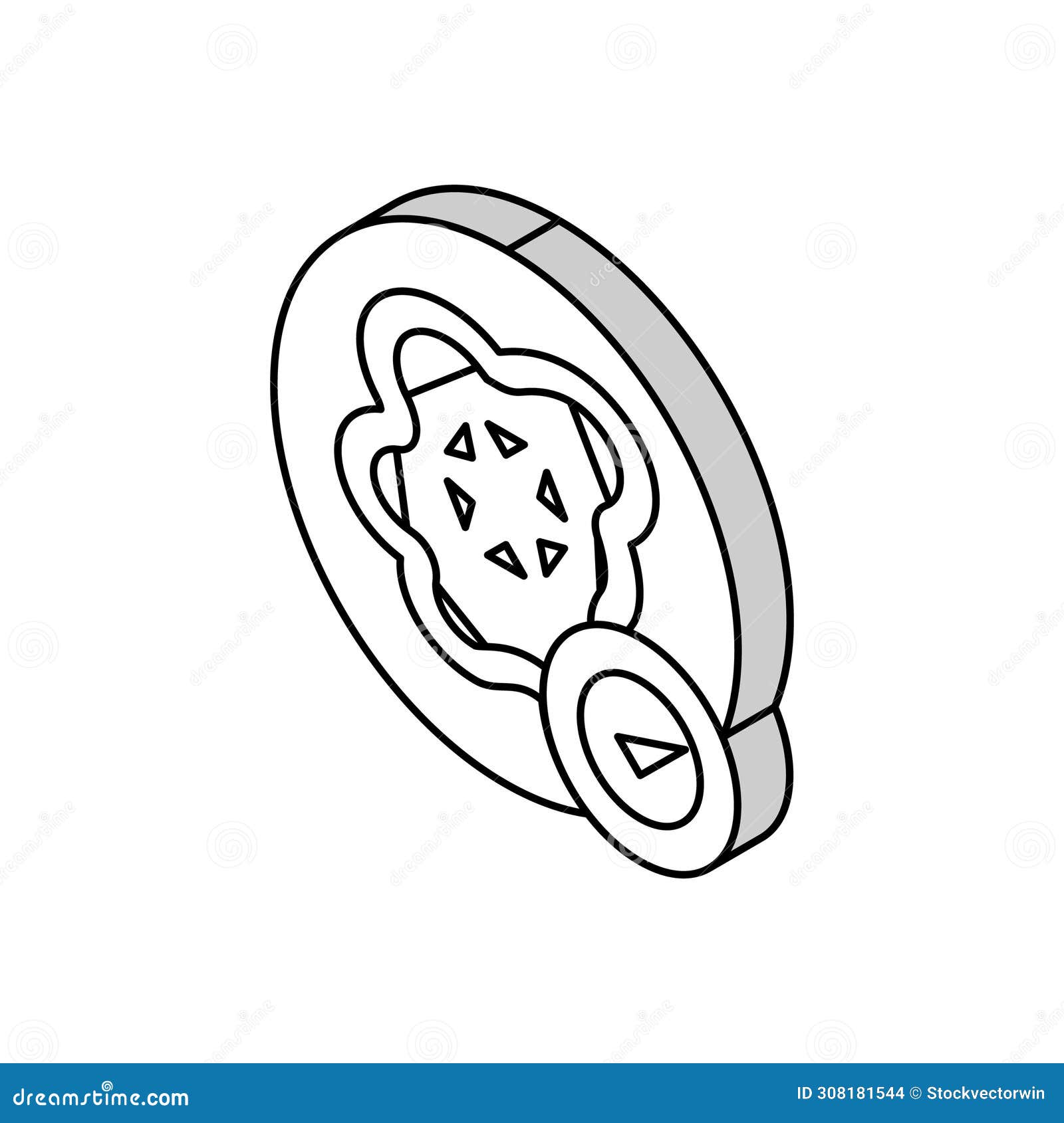 cryosurgery freeze isometric icon  