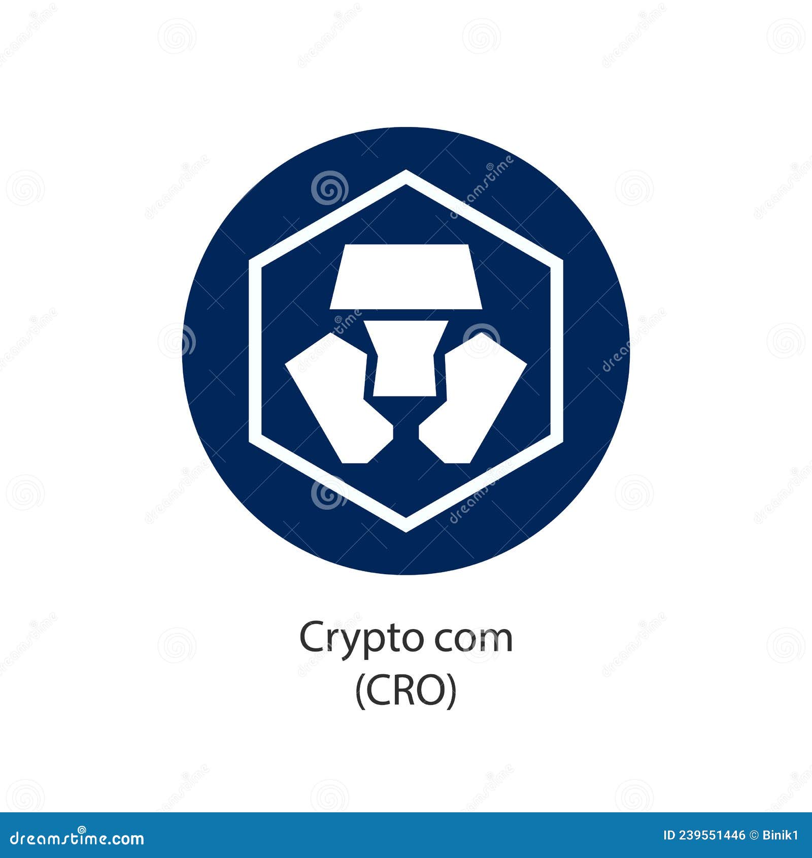 Crypto.com Cryptocurrency Cryptocoin Vector Logoisolated on White  Background. Stock Vector - Illustration of internet, circle: 239551446