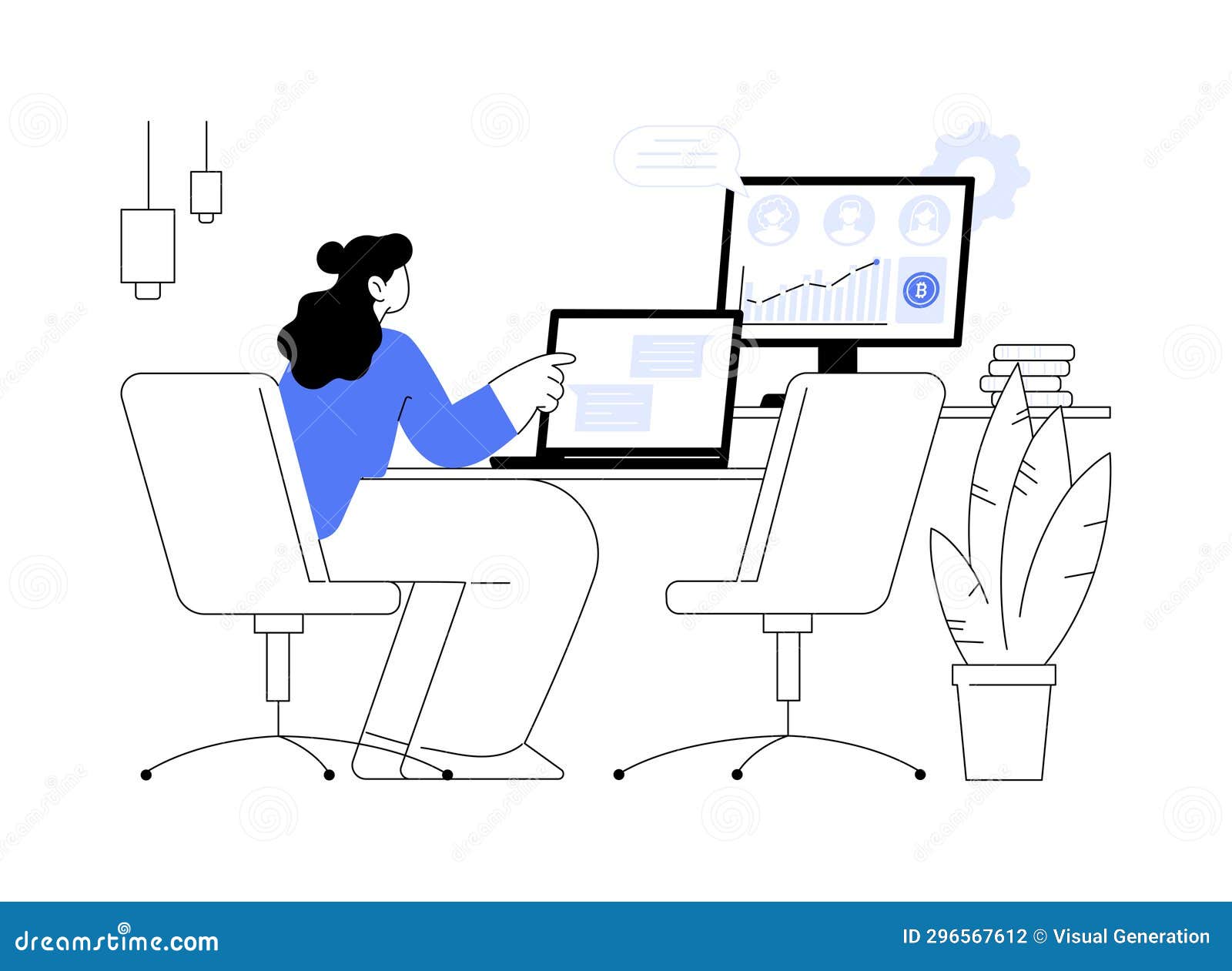 Crypto Community Manager Abstract Concept Vector Illustration. Stock Vector  - Illustration of blue, character: 296567612