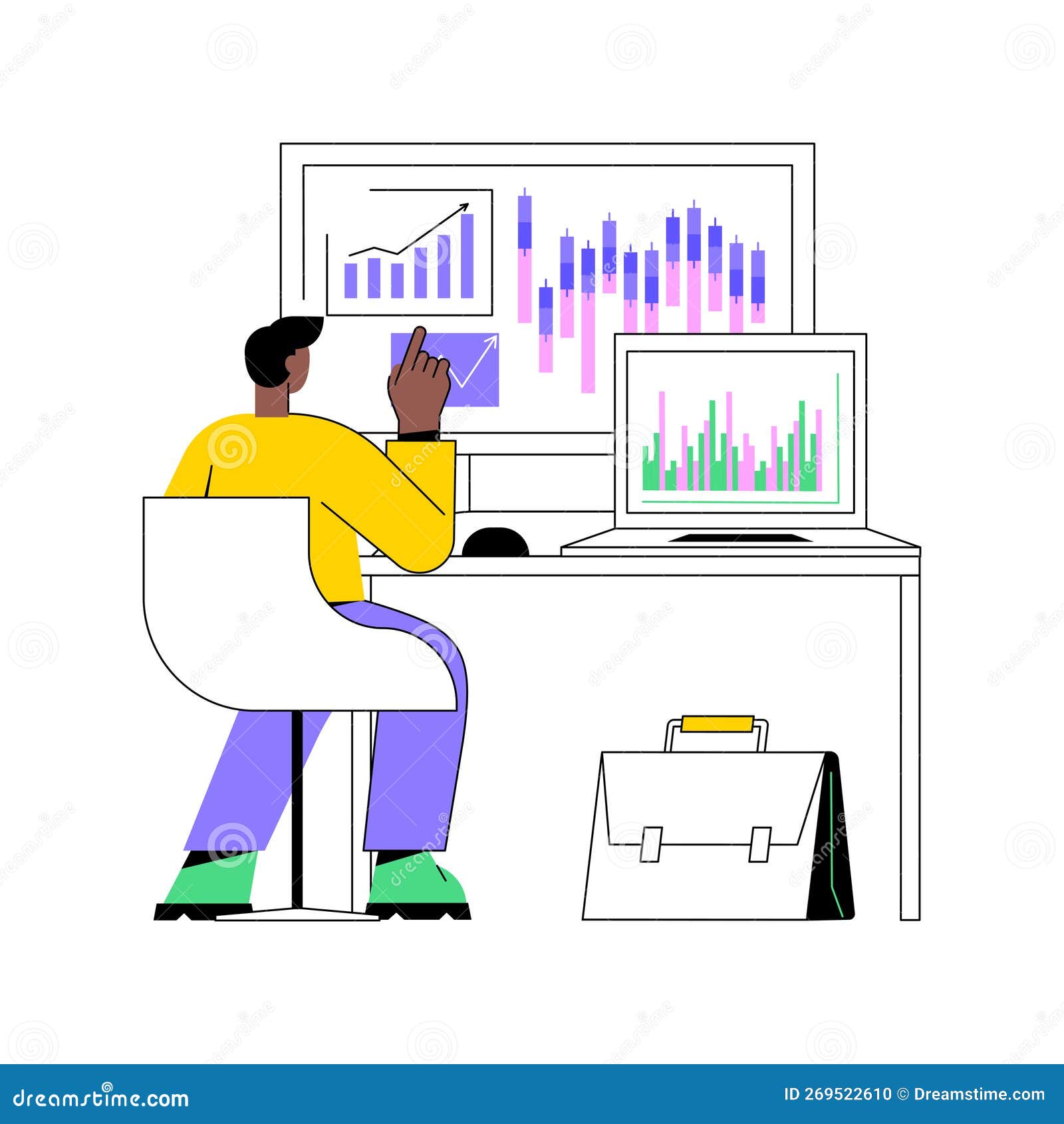 Crypto Community Manager Isolated Cartoon Vector Illustrations. Stock  Vector - Illustration of analyst, icon: 269522610