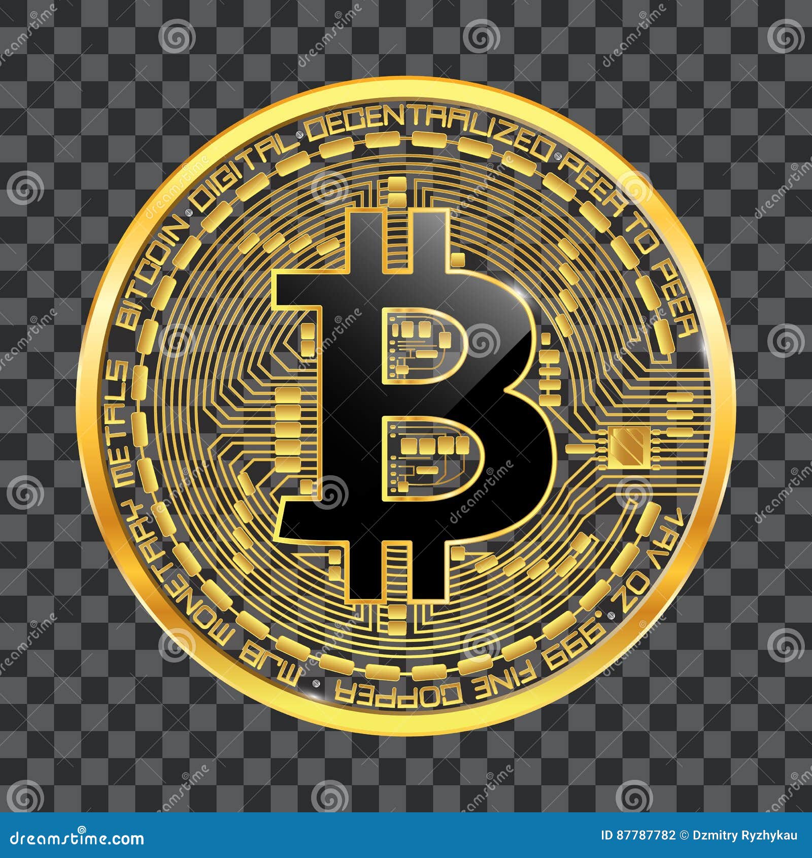 crypto currency bitcoin golden 