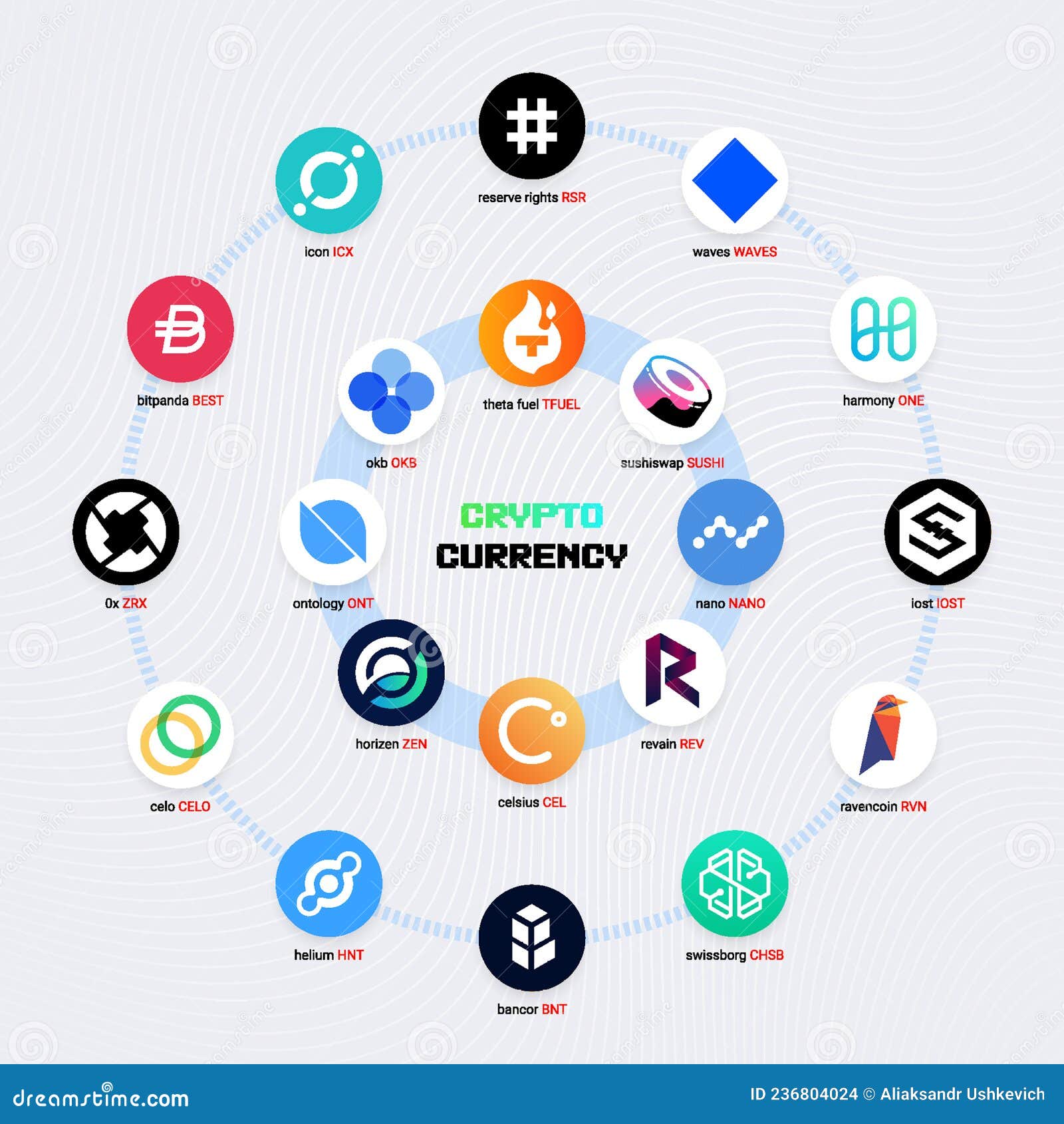 crypto currency coins digital payment system blockchain concept.