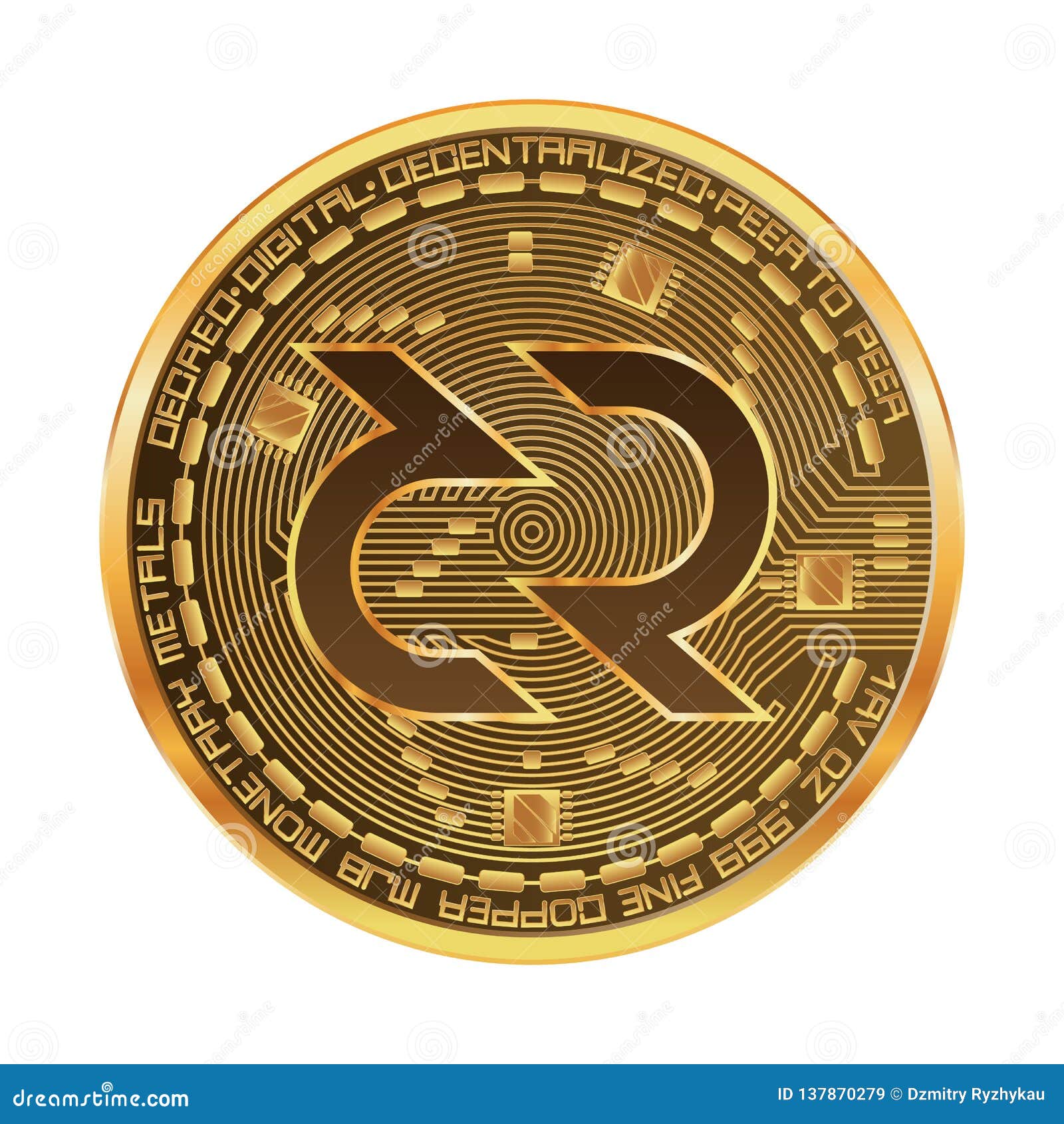 concept crypto-currencies logo