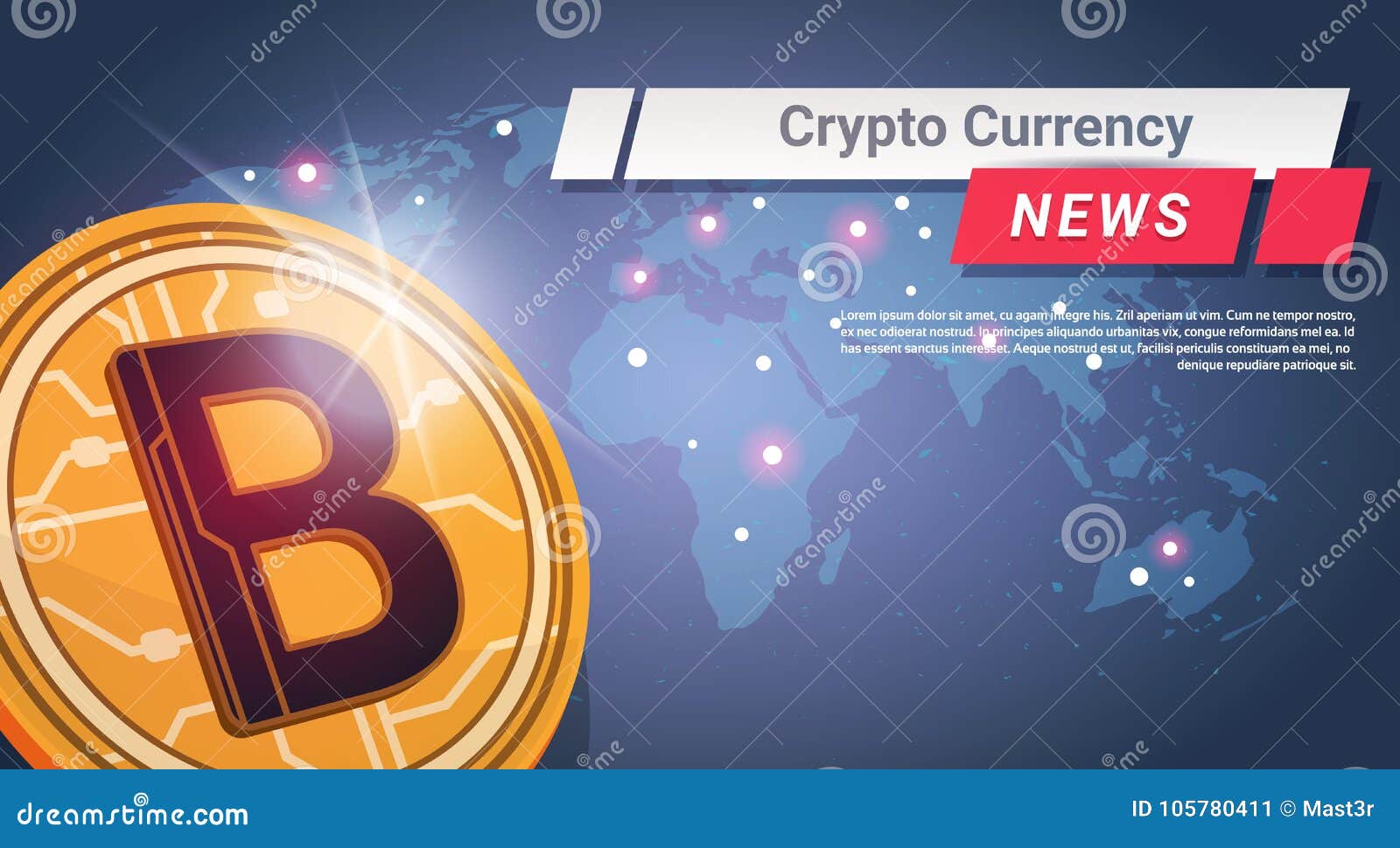 Crypto Currency News Golden Bitcoin Over World Map Digital Web Money - crypto currency news golden bitcoin over world map digital web money concept