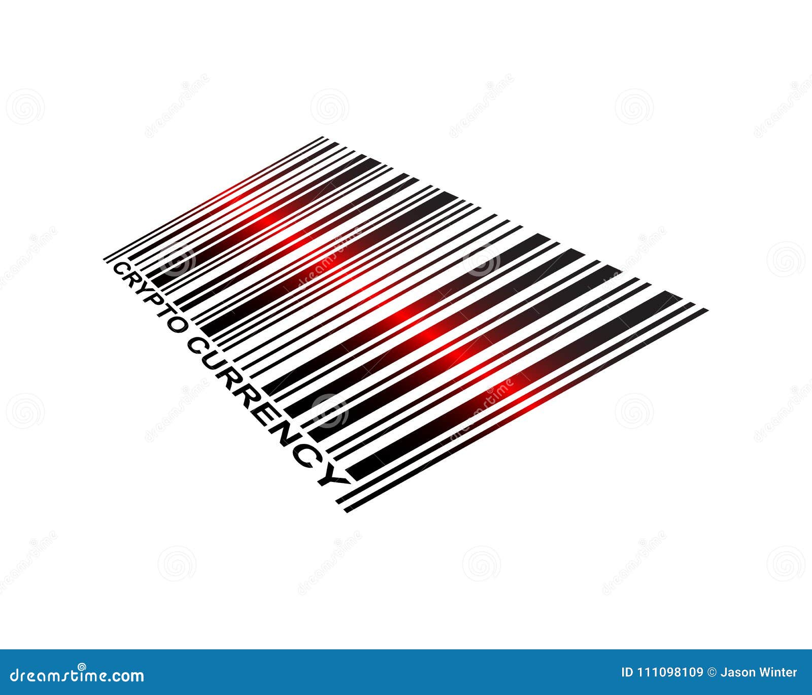 Crypto Currency Laser Barcode Stock Vector - Illustration of cash, vector:  111098109