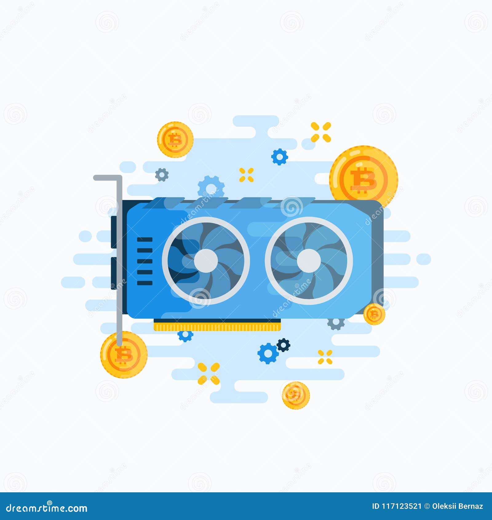 Crypto Currency Video Card Abstract Vector Sign Symbol Or Emblem - 