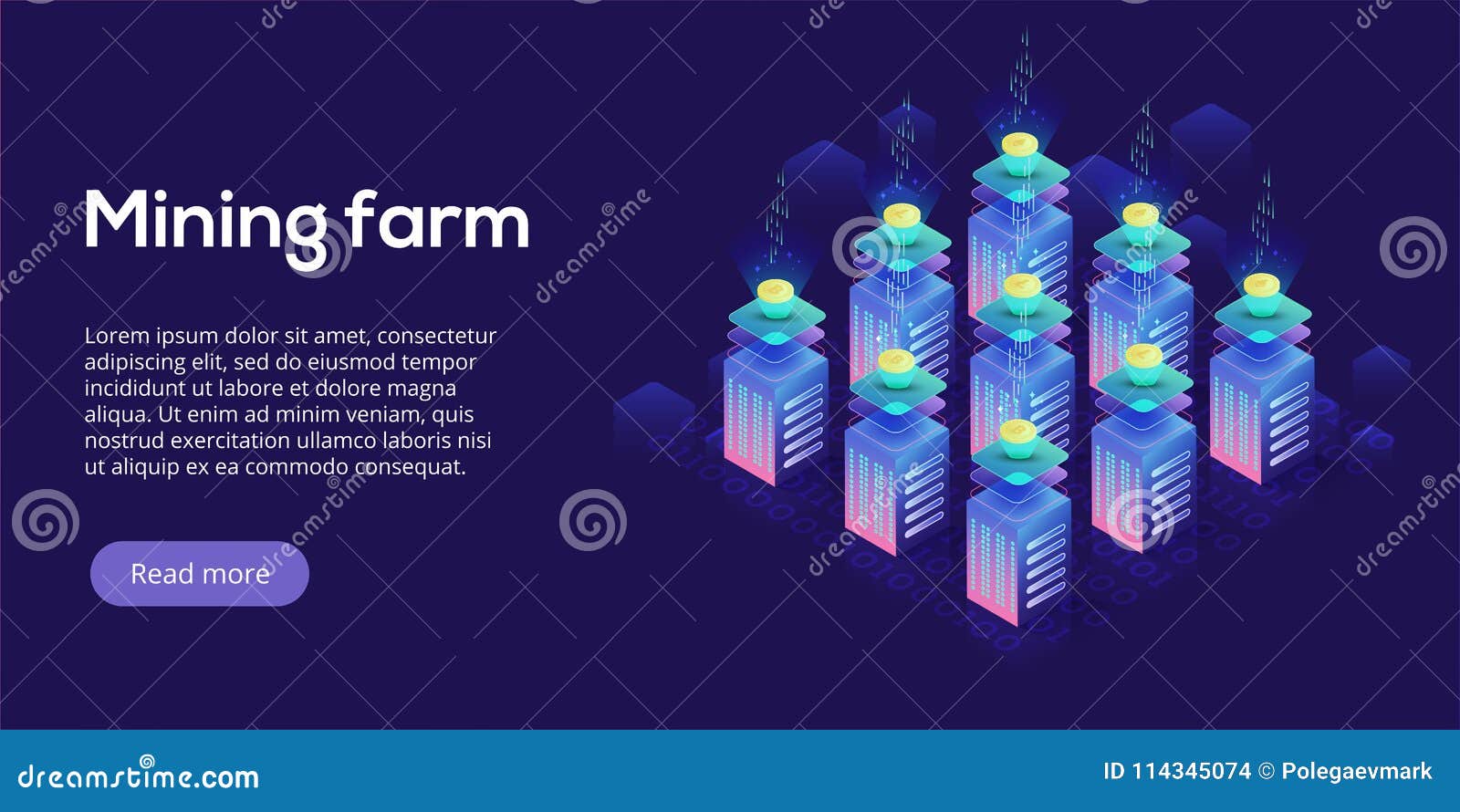Cryptocoin Mining Farm Layout. Cryptocurrency and Blockchain Net Stock  Vector - Illustration of cryptocoin, computer: 114345074