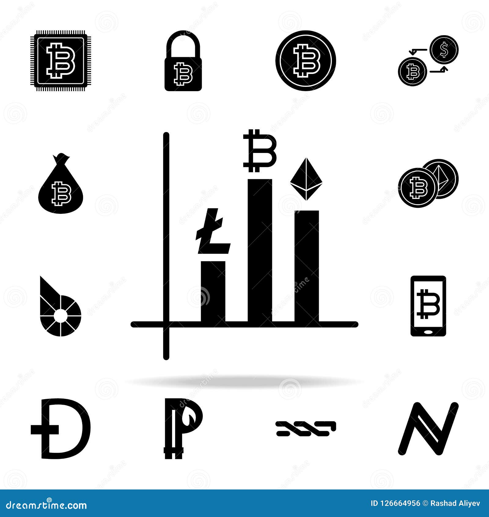 Cryptocurrency Chart Icon. Crypto Currency Icons Universal ...