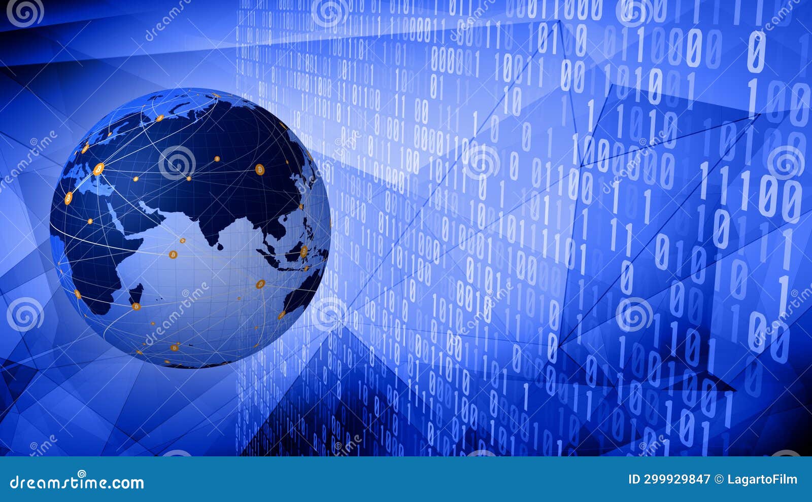 Cryptocurrency Digital Money and Financial Technology Exploring World of  Bitcoin Globe Binary in Crypto Investment for Long Term Stock Illustration  - Illustration of cryptocurrency, wealth: 299929847