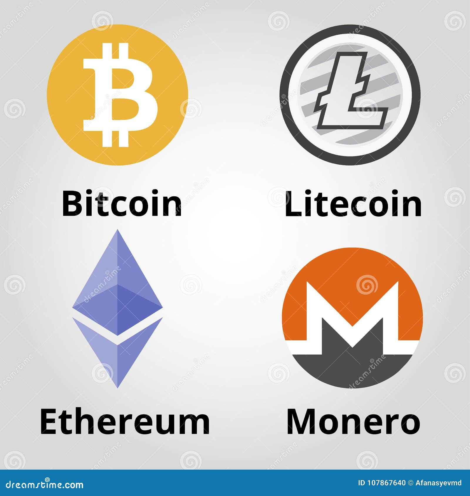 bitcoin litecoin ethereum monero