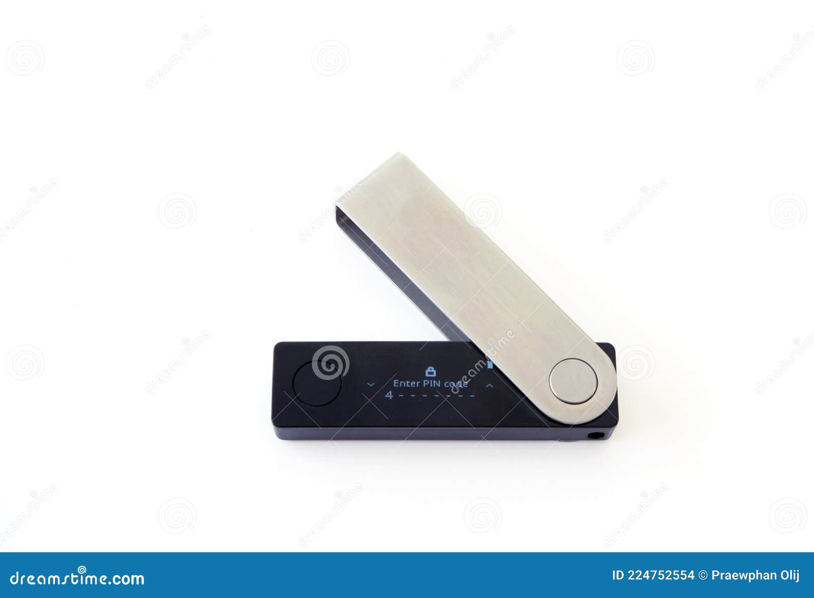 Cryptocurrency Hardware Wallet Locked Screen Ready For ...