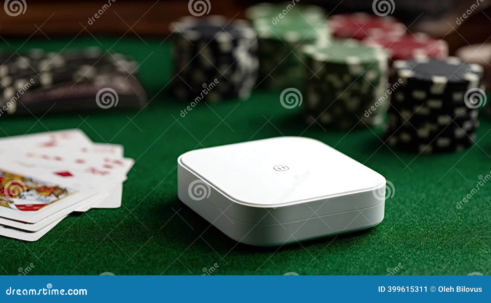 Cryptocurrency Hardware Wallet Lying on Poker Table with Cards and Chips  Stock Image - Image of crypto, fintech: 399615311