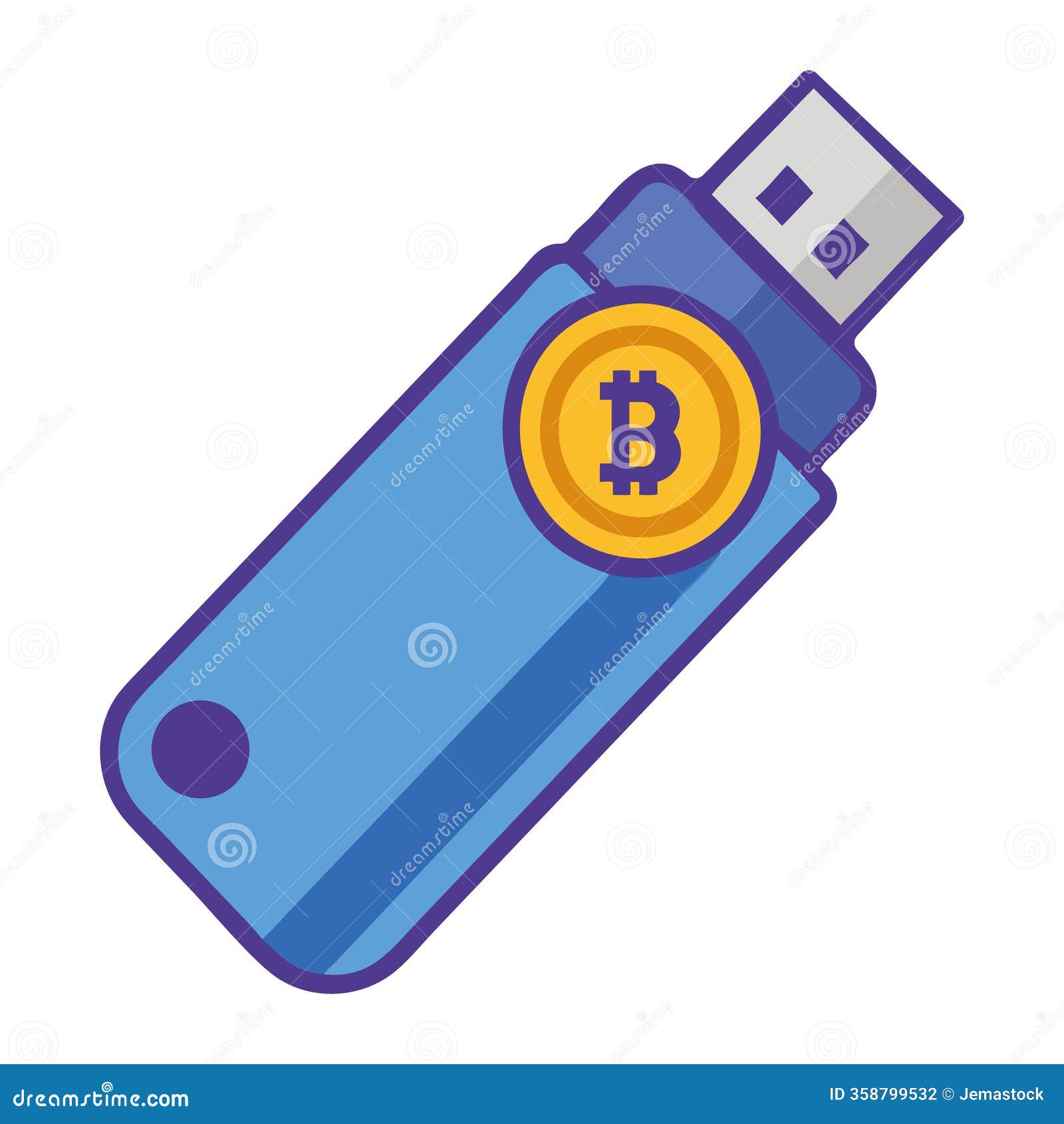 Cryptocurrency Hardware Wallet USB Device Icon Stock Vector - Illustration  of blockchain, encrypted: 358799532