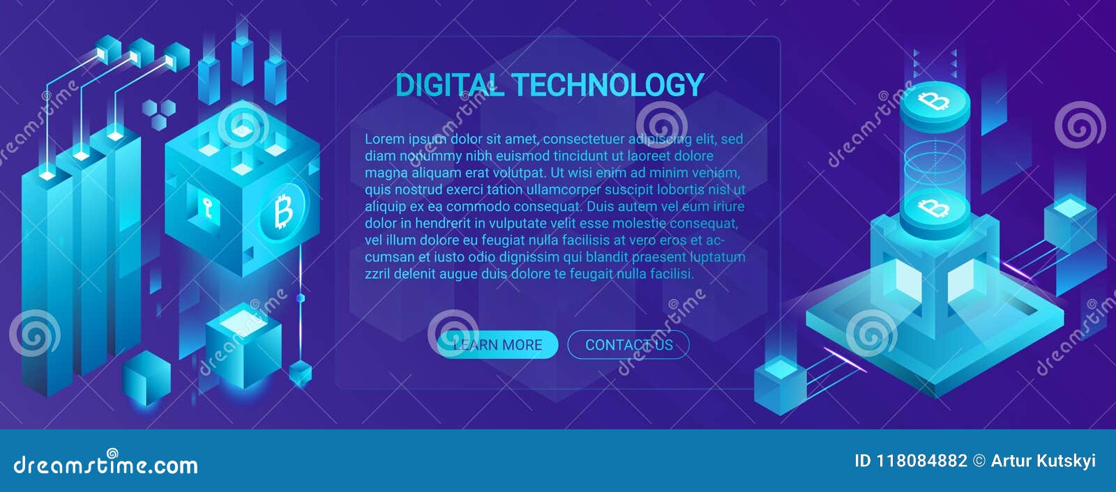 Cryptocurrency, Ico and Blockchain Banner Concept, Data Powered Center, Cloud  Data Storage, Offering Technology Vector Stock Vector - Illustration of  connection, financial: 118084882