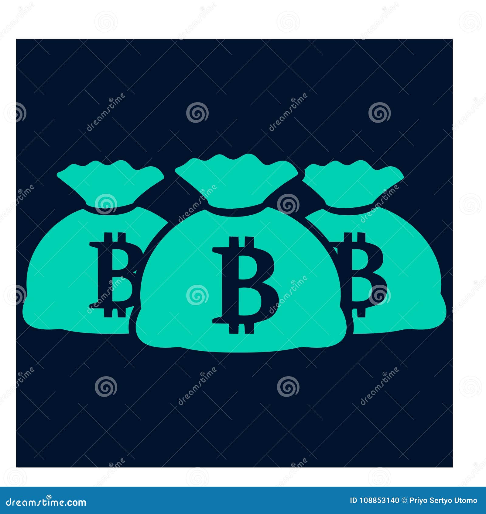 Bitcoin Symbol In Flat Design. Vector Illustration. Stock ...