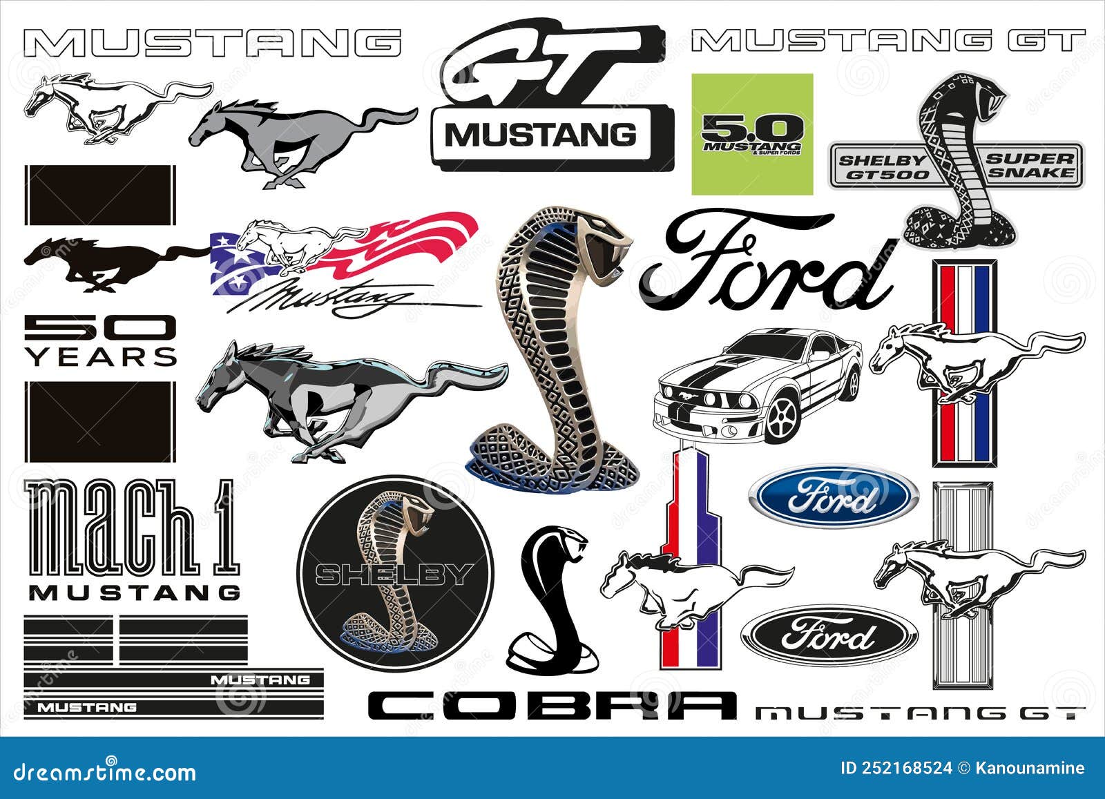 Ford Logo Mustang Stock Illustrations – 192 Ford Logo Mustang Stock  Illustrations, Vectors & Clipart - Dreamstime