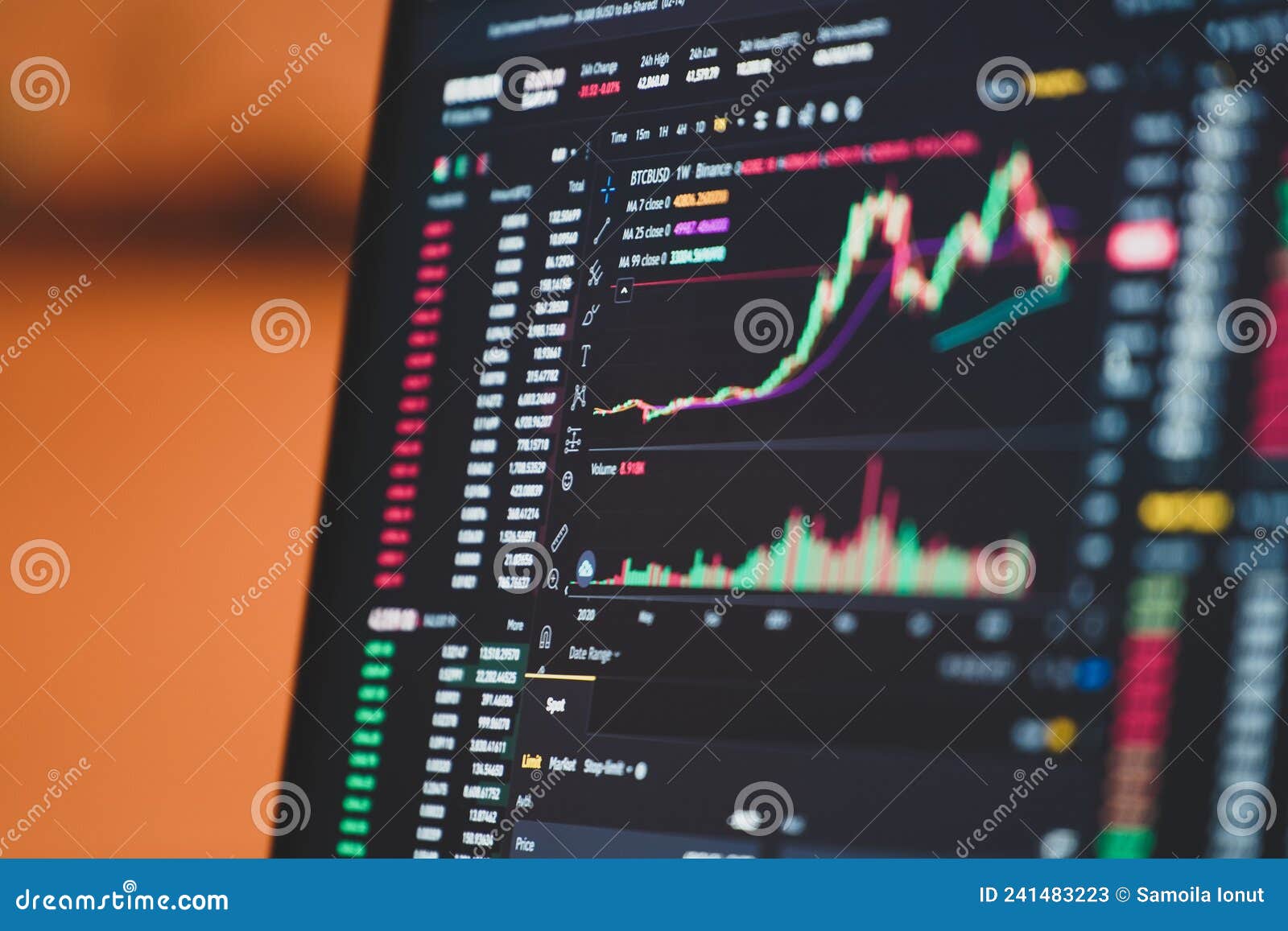 Cryptocurrency Market is Going Down, is Time To Sell, Red Candles. the  Graph Evolution of Bitcoin on a Laptop and Smartphone Displ Stock Image -  Image of digital, economy: 241483223