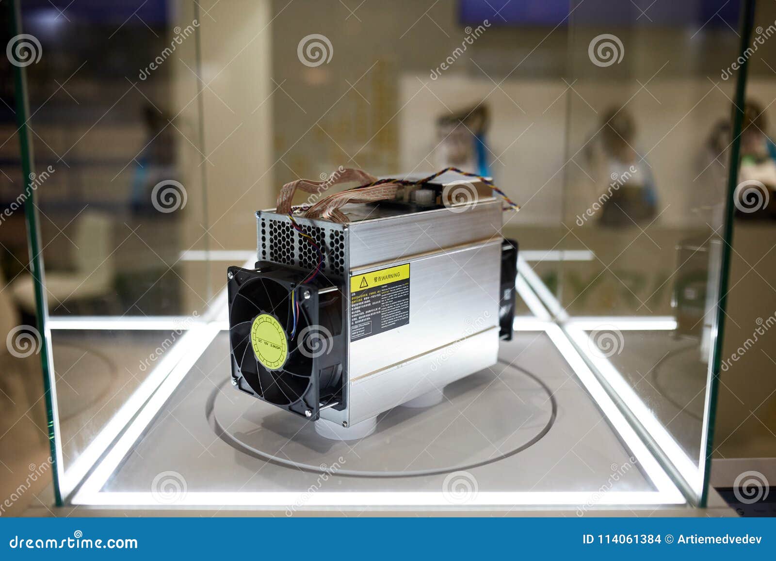 Cryptocurrency Mining Equipment - ASIC - Application Specific Integrated  Circuit on Farm Stand at Expo Editorial Stock Image - Image of device,  exchange: 114061384