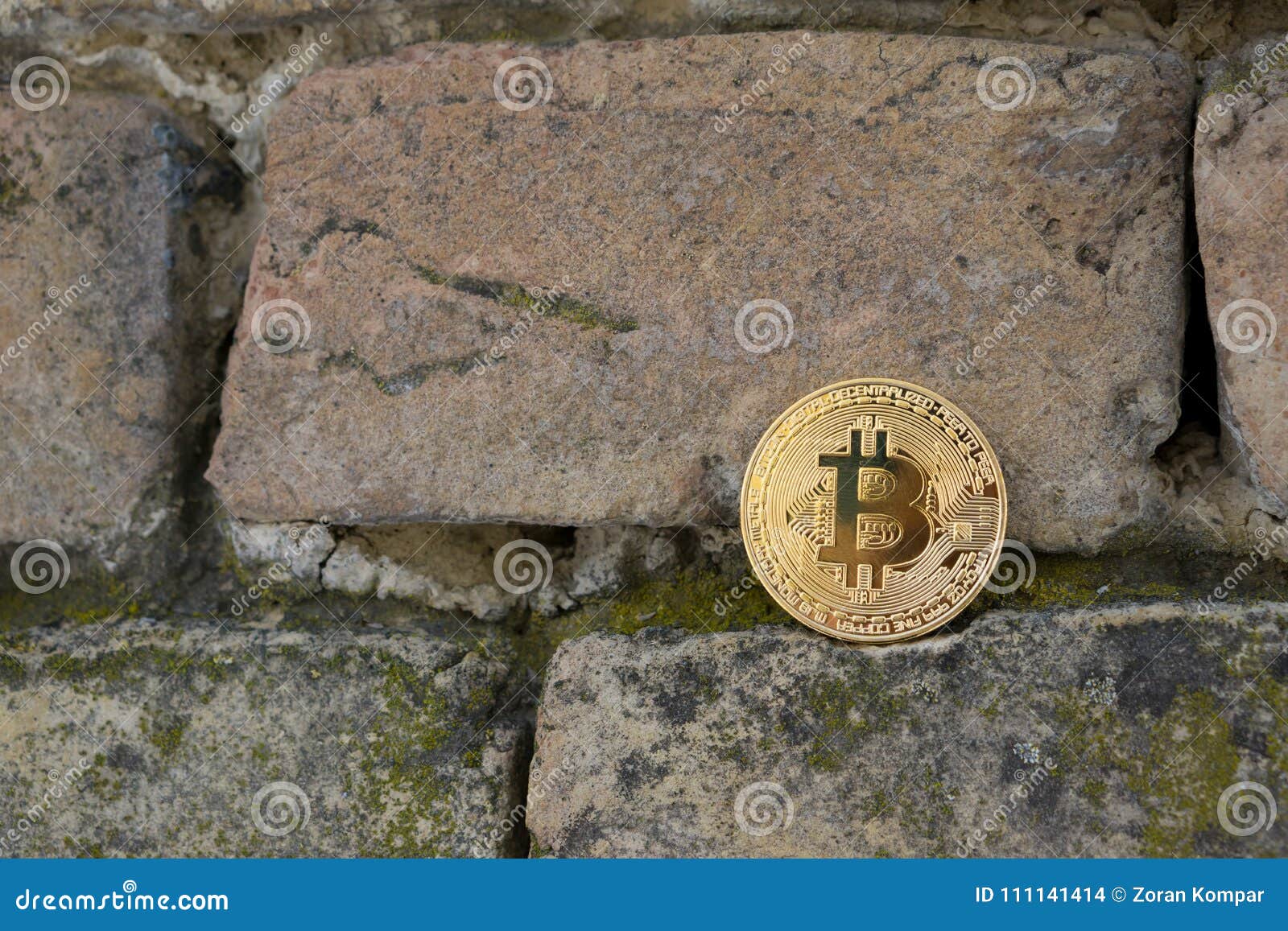 Cryptocurrency Physical Gold Bitcoin Brick Wall Stock Photos - Free &  Royalty-Free Stock Photos from Dreamstime