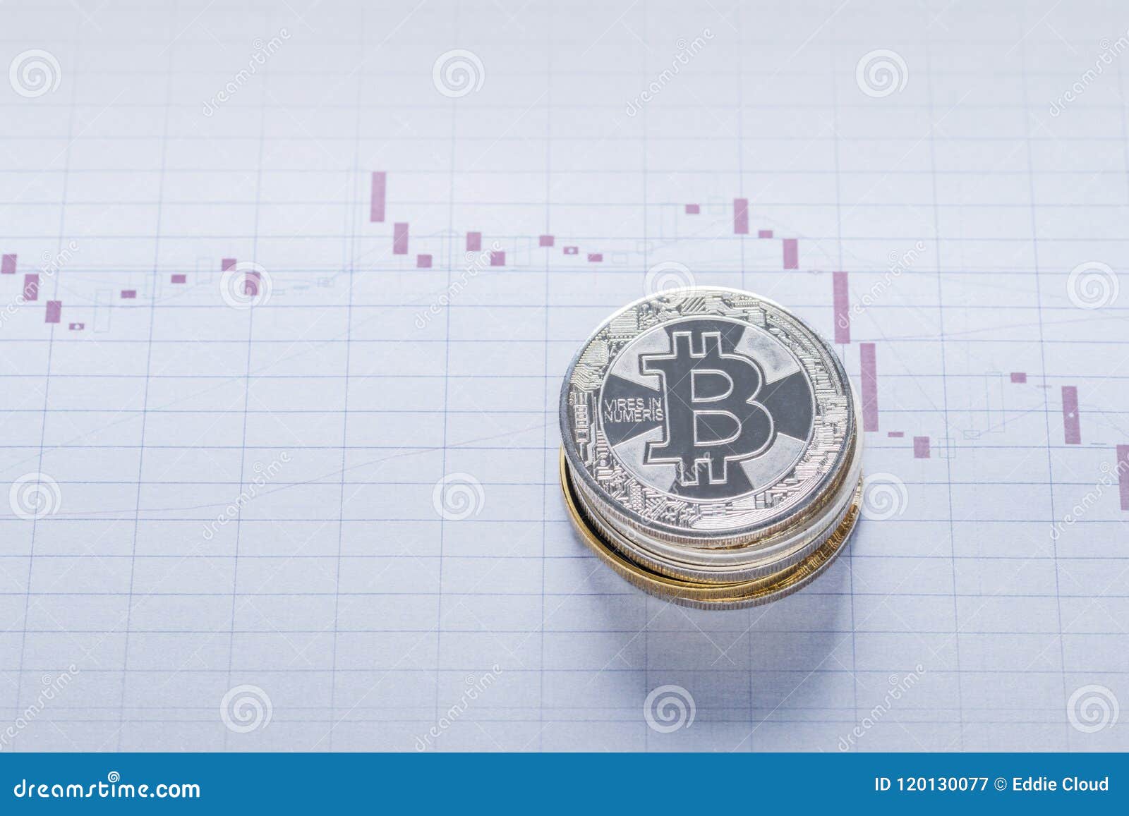 Cryptocurrency Price Plundge Conceptual Image Stock Image ...