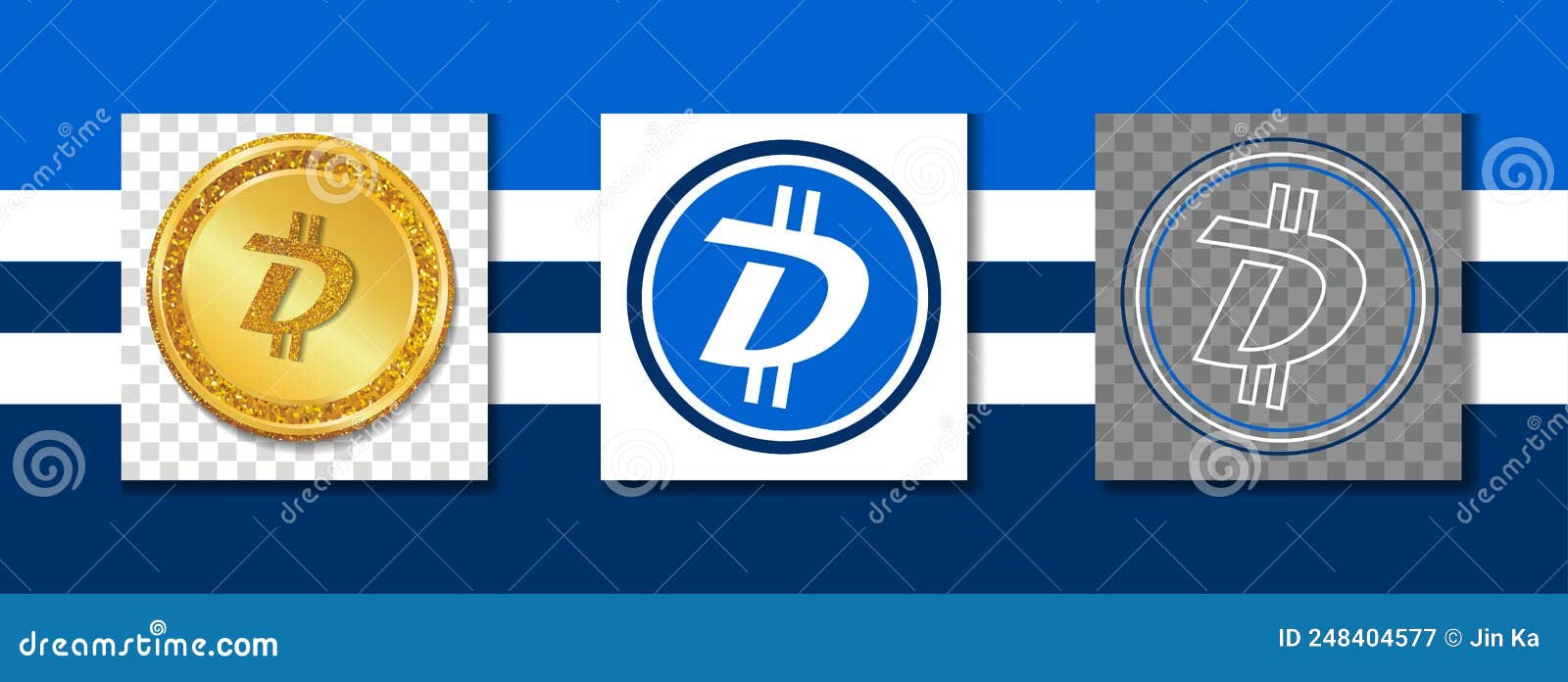 DASH Cryptocurrency Icon with Three Forms Golden Normal and Line Stock  Vector - Illustration of conceptual, digital: 248404577