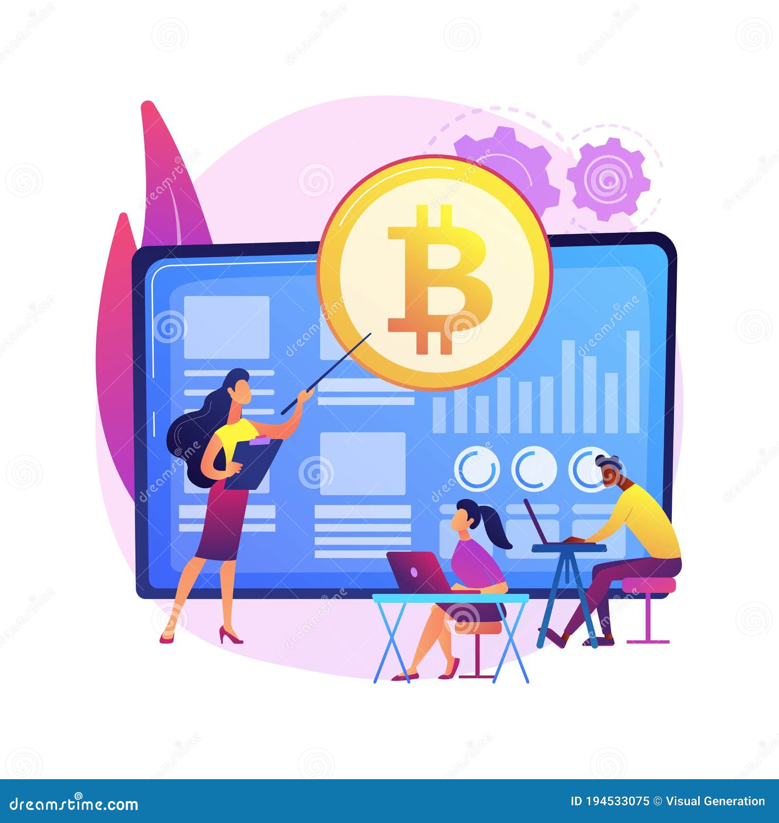 Cryptocurrency Trading Courses Abstract Concept Vector ...